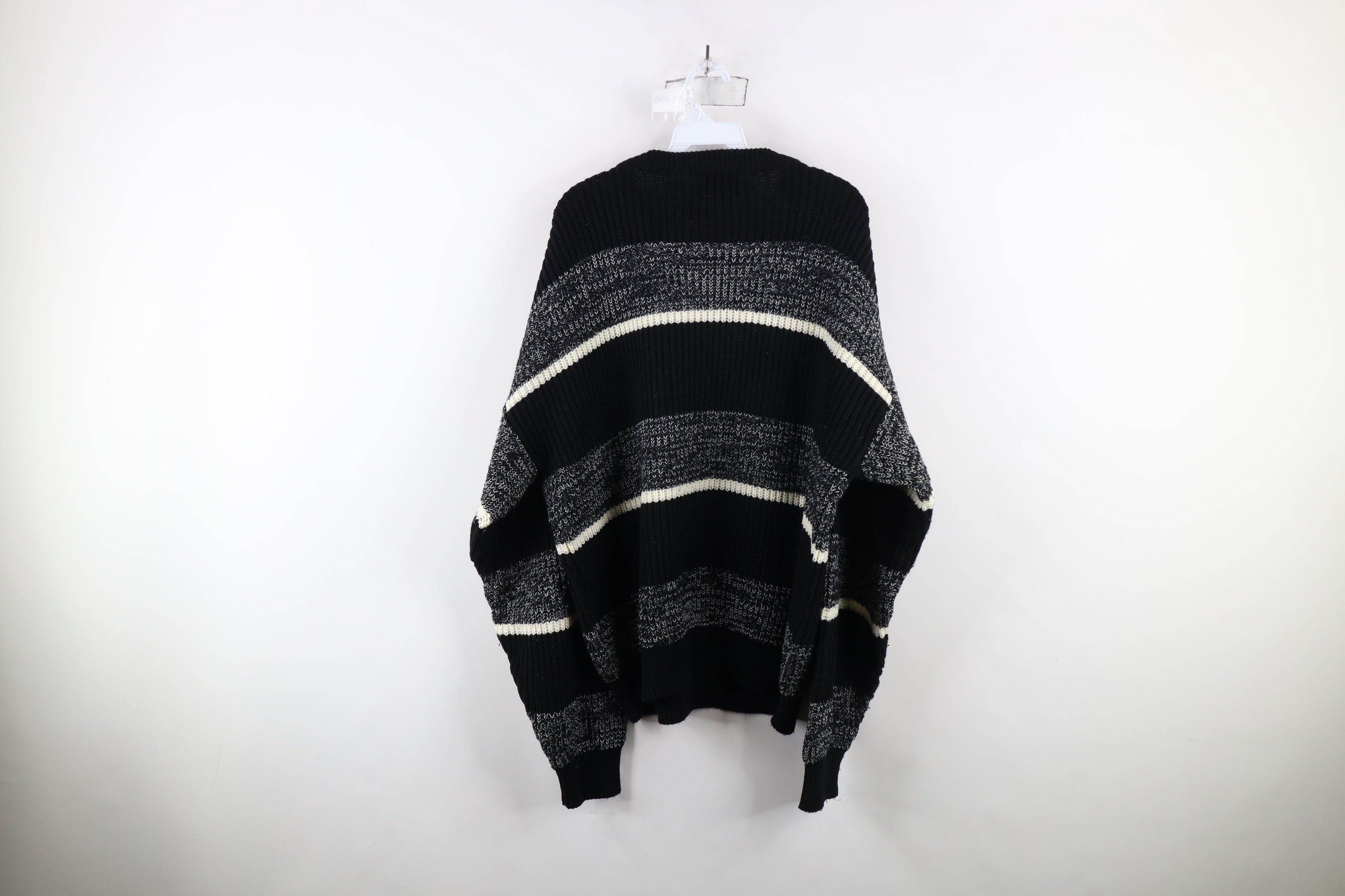 Vintage Vintage 90s Streetwear Block Chunky Ribbed Knit Sweater Size US XL / EU 56 / 4 - 6 Thumbnail