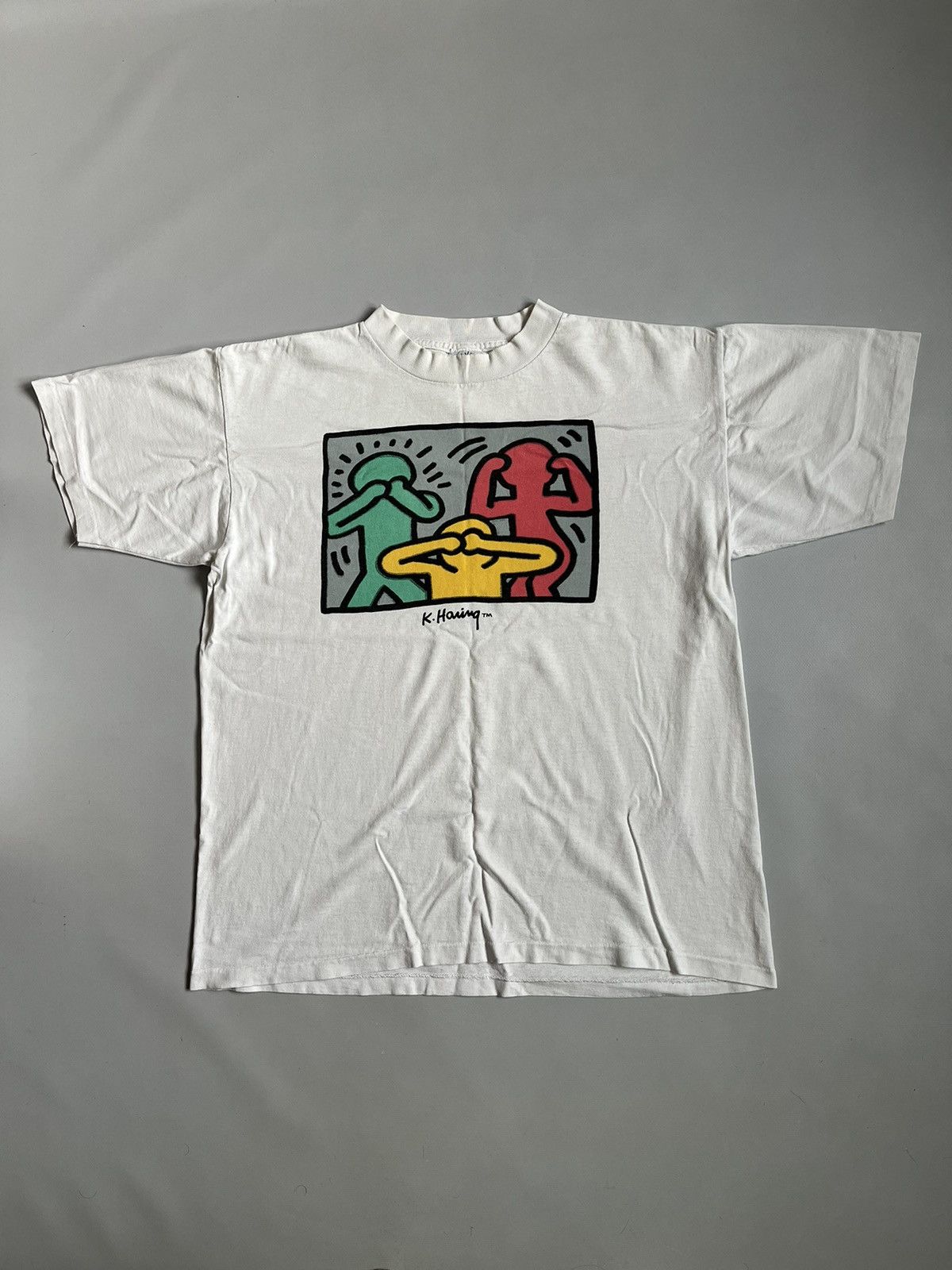 Keith Haring Vintage 90s Keith Haring Pop Shop Single Stitch T-shirt Size US L / EU 52-54 / 3 - 1 Thumbnail