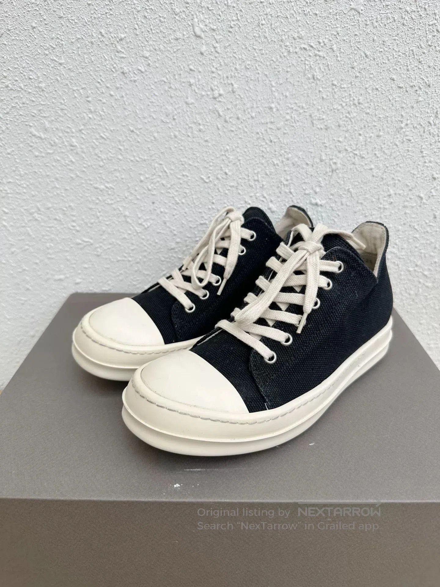Rick Owens Drkshdw Rick Owens DRKSHDW Canvas Black White. Size US 5 / IT 35 - 1 Thumbnail