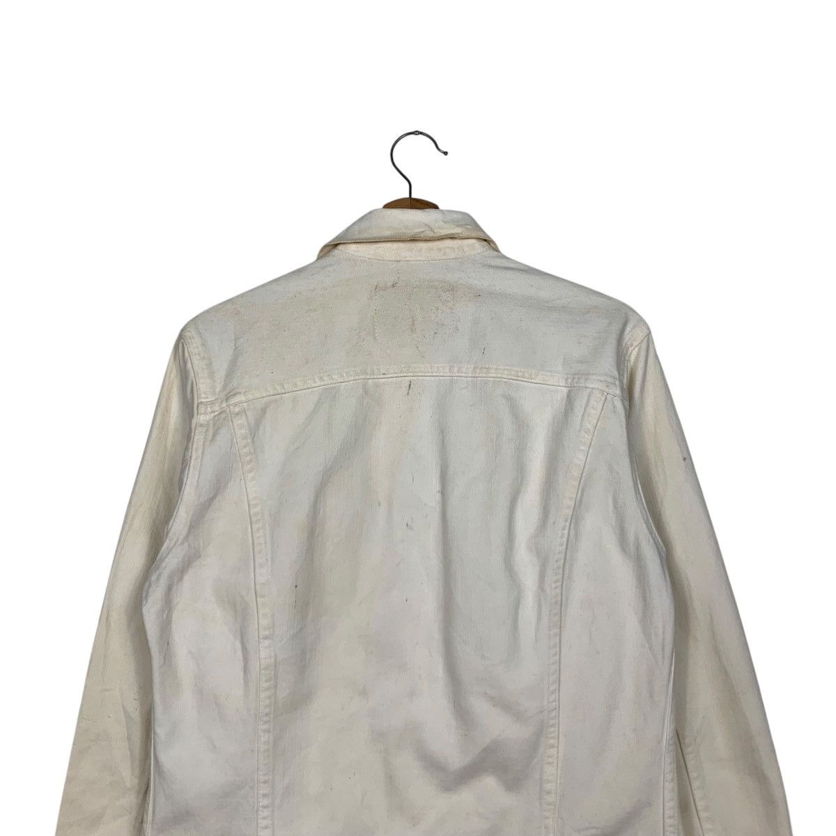 Japanese Brand DOMINGO SPELLBOUND Type 3 White Denim Jacket #2096-C91 Size US M / EU 48-50 / 2 - 8 Thumbnail