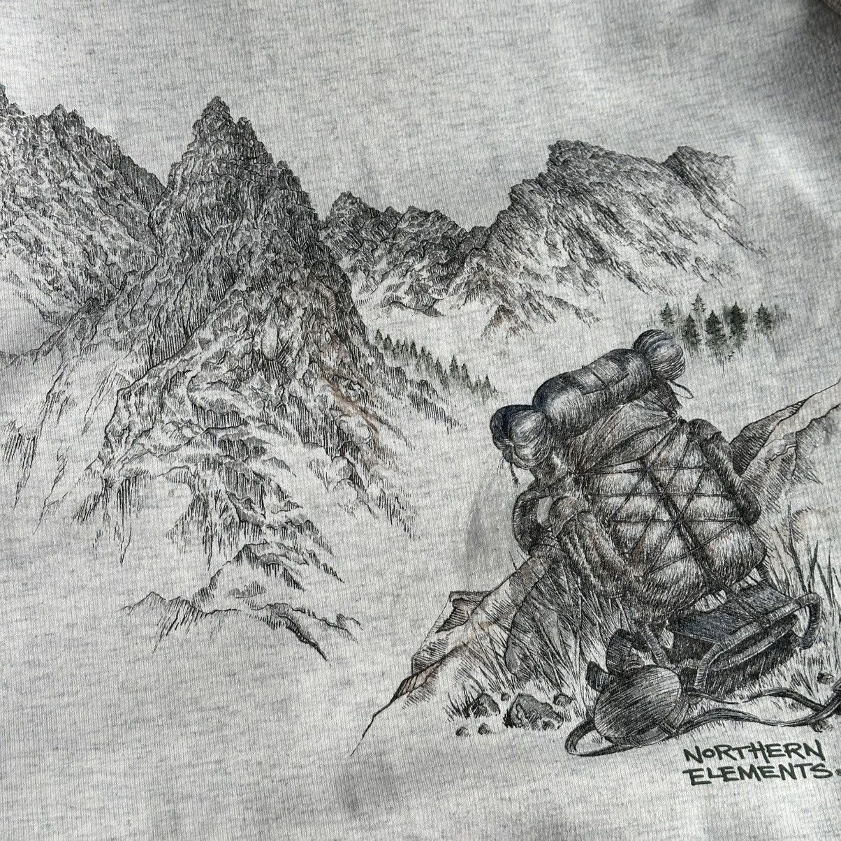 Vintage Vintage 90s Northern Elements Mountain Climber Crewneck Size US XL / EU 56 / 4 - 4 Thumbnail