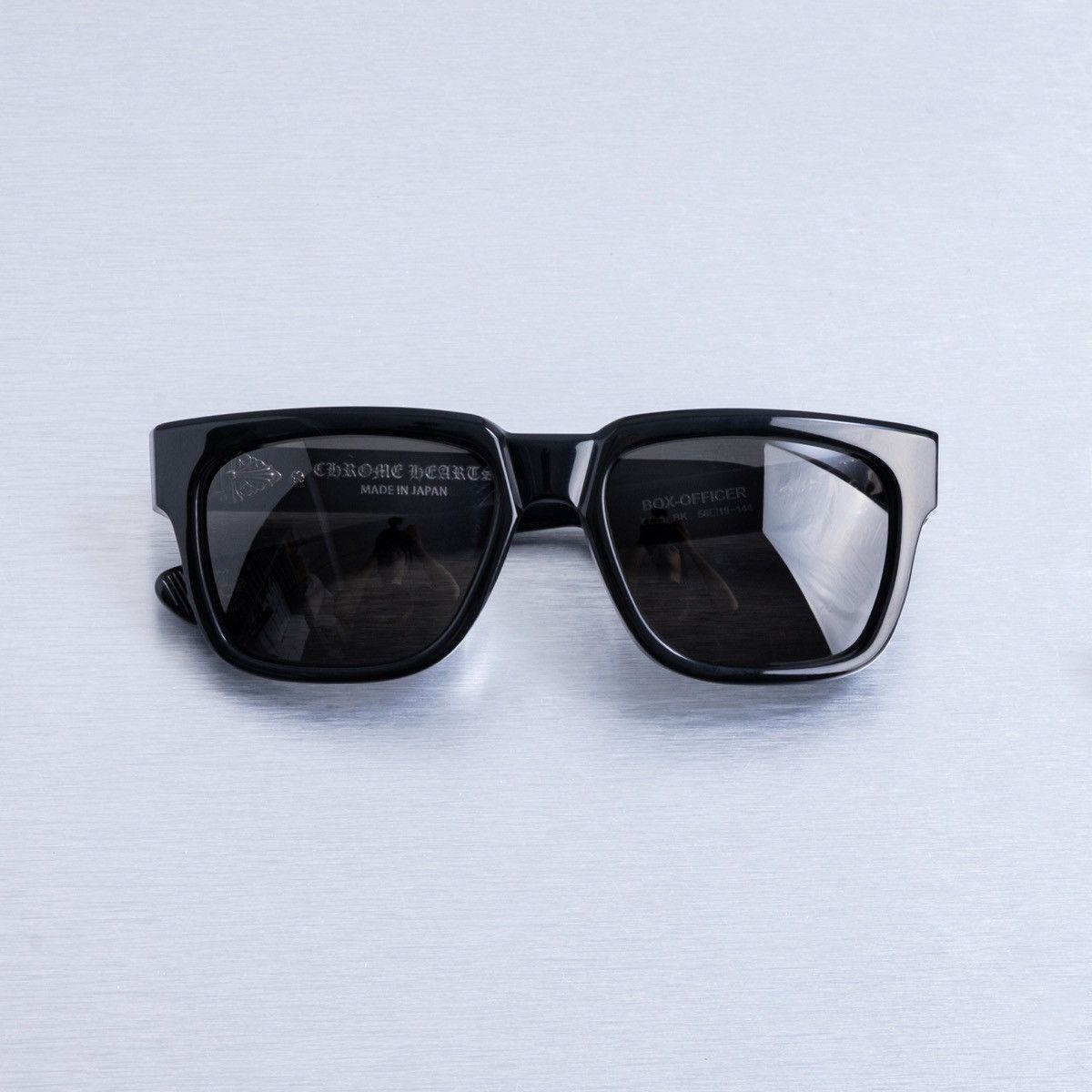 Chrome Hearts CHROME HEARTS BOX-OFFICER BLACK SUNGLASSES Size ONE SIZE - 7 Thumbnail