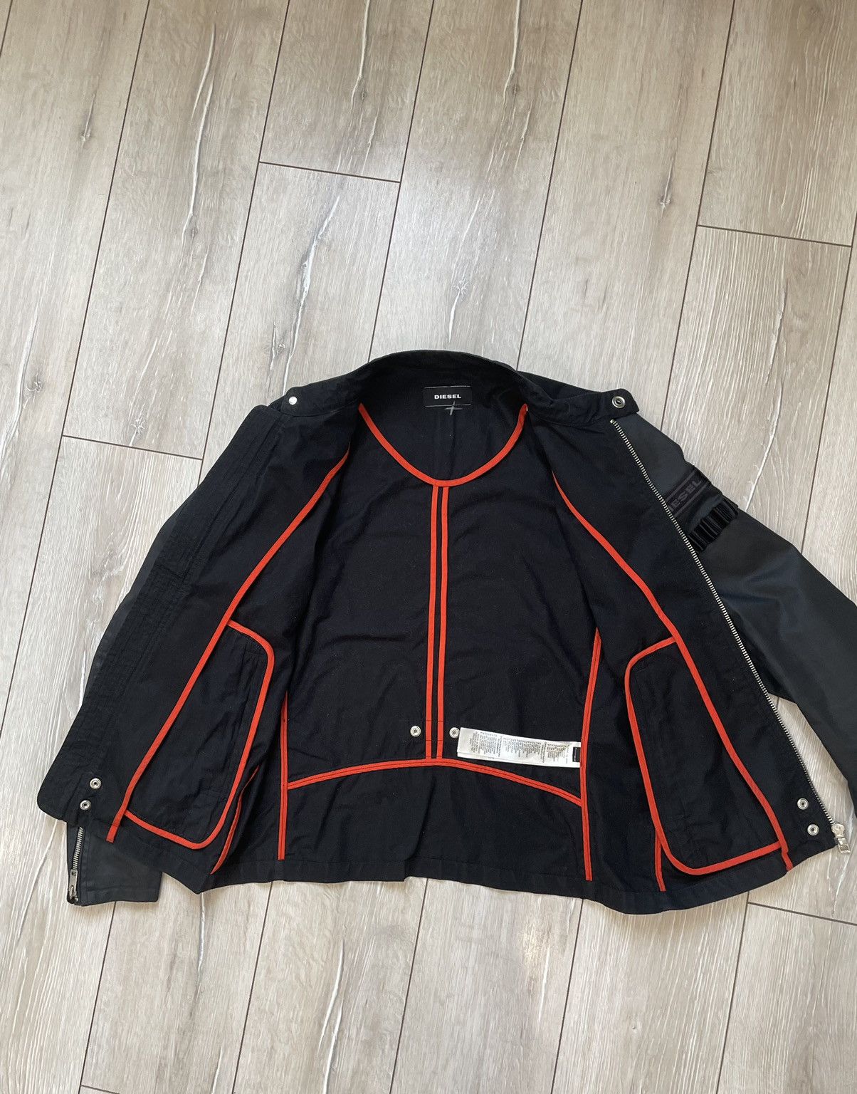 Diesel Rare Vintage Diesel Nylon Moto Biker Jacket Y2K Racing Size US L / EU 52-54 / 3 - 7 Thumbnail