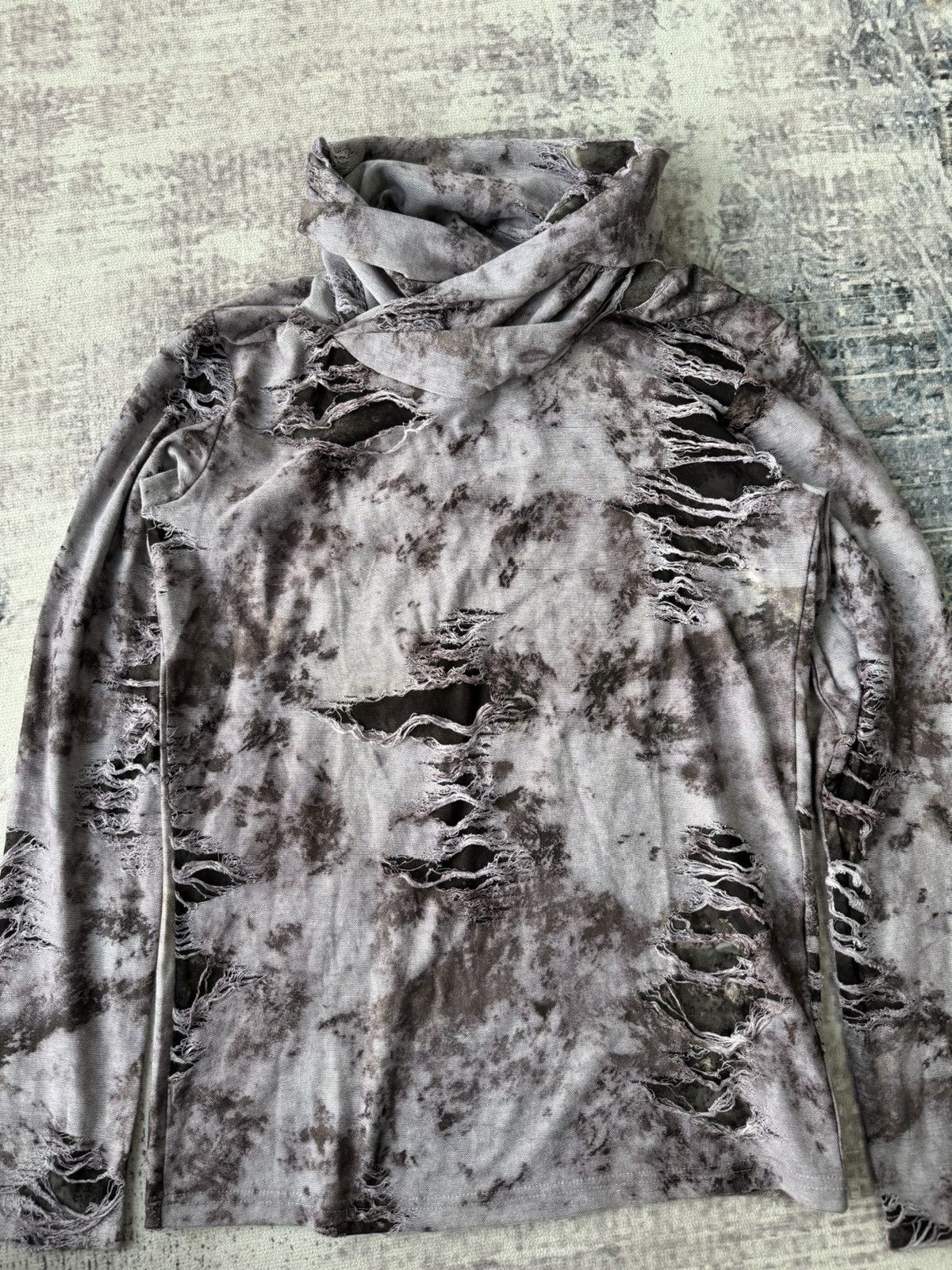 Tornado Mart Tornado Mart Japan Distressed Turtle Neck Longsleeve Size US M / EU 48-50 / 2 - 1 Thumbnail
