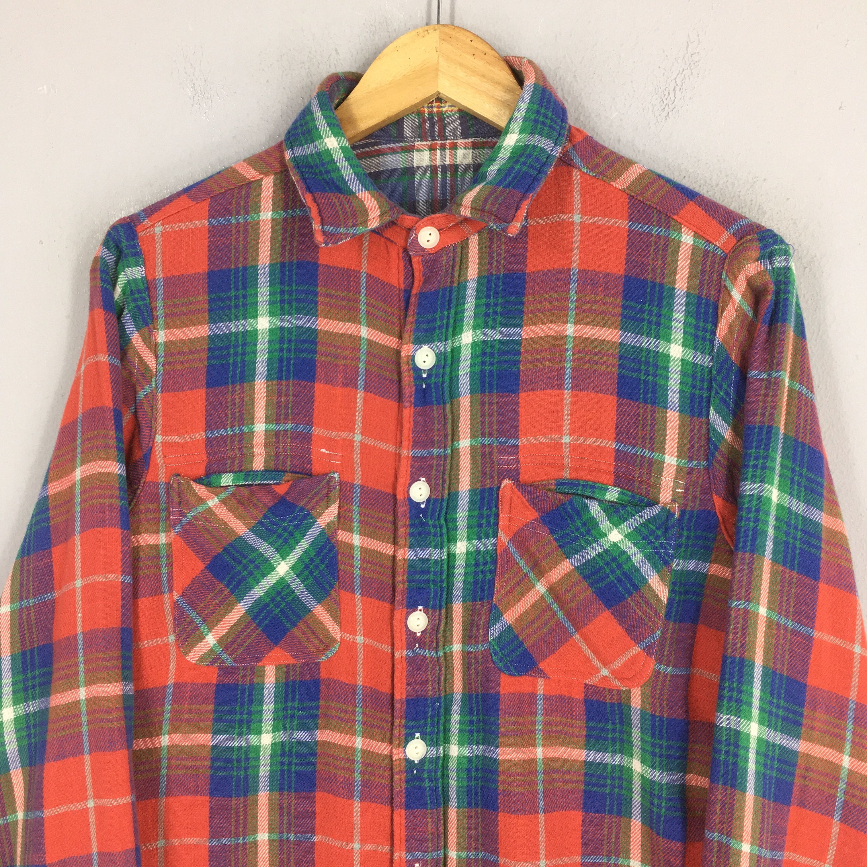 Vintage Vintage Reversible Checkered Red Western Shirt S Size US S / EU 44-46 / 1 - 2 Thumbnail