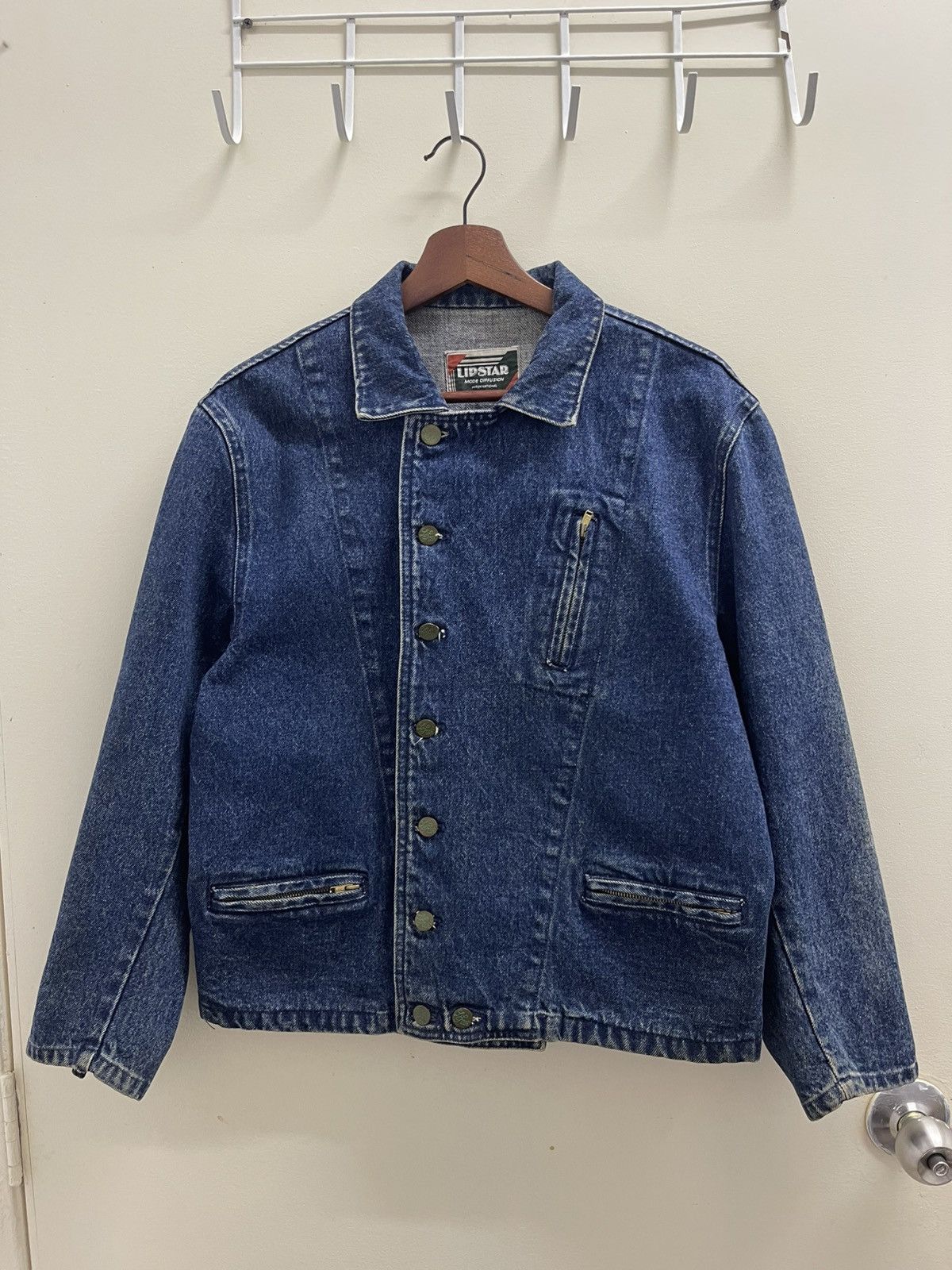 Japanese Brand Vintage Lipstar Double Collar Denim Jacket Size US M / EU 48-50 / 2 - 10 Thumbnail