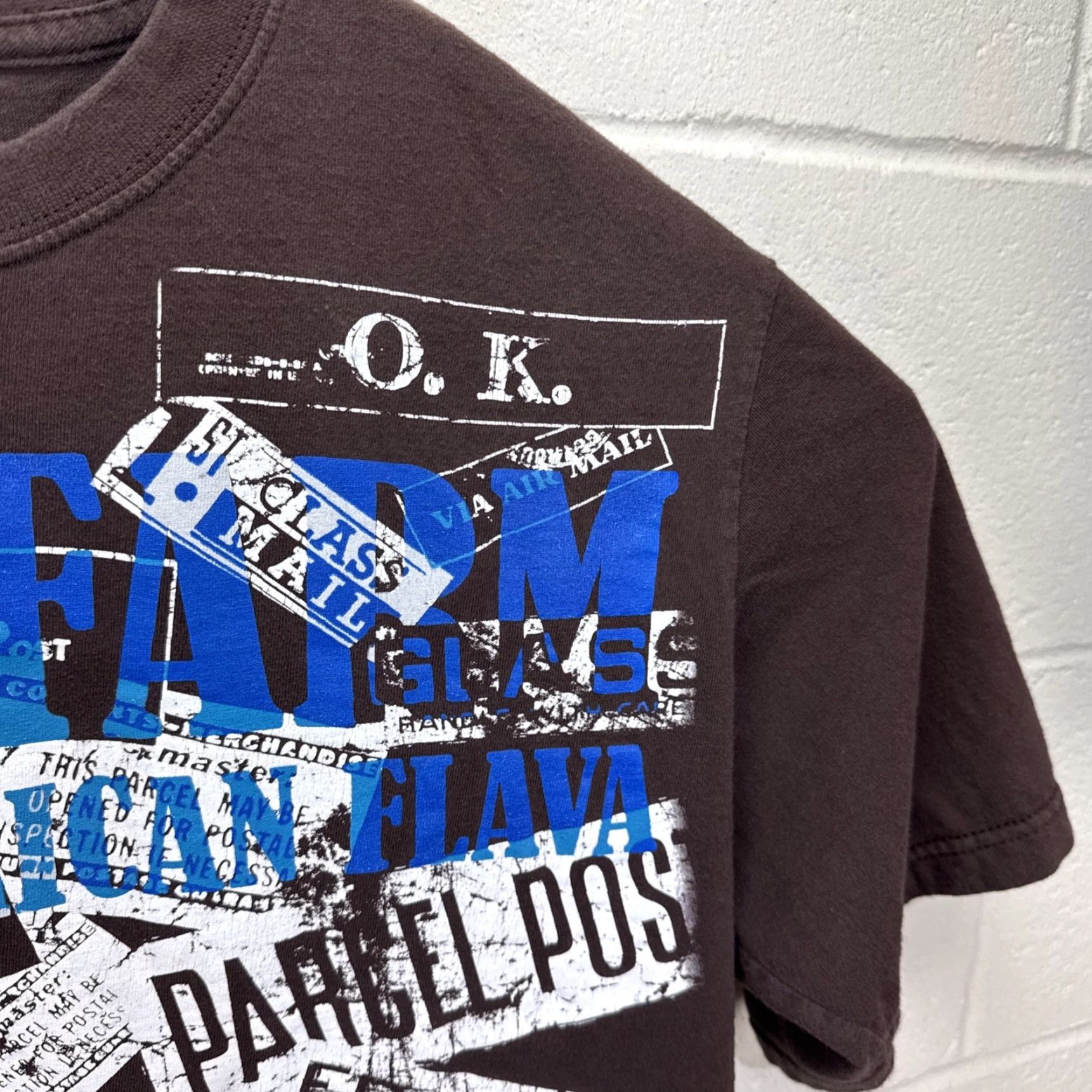 Phat Farm VINTAGE Phat Farm Brown T-Shirt XL Hip Hop Y2K Retro Graphic Mens Size US XL / EU 56 / 4 - 7 Thumbnail