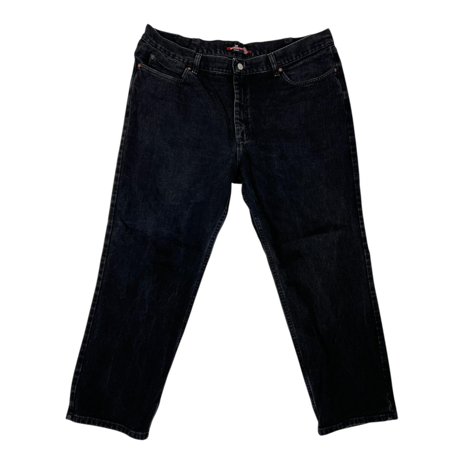 Lee Vintage Lee Jeans Mens 42x30 Black Relaxed Fit Straight Leg Size US 42 / EU 58 - 1 Thumbnail