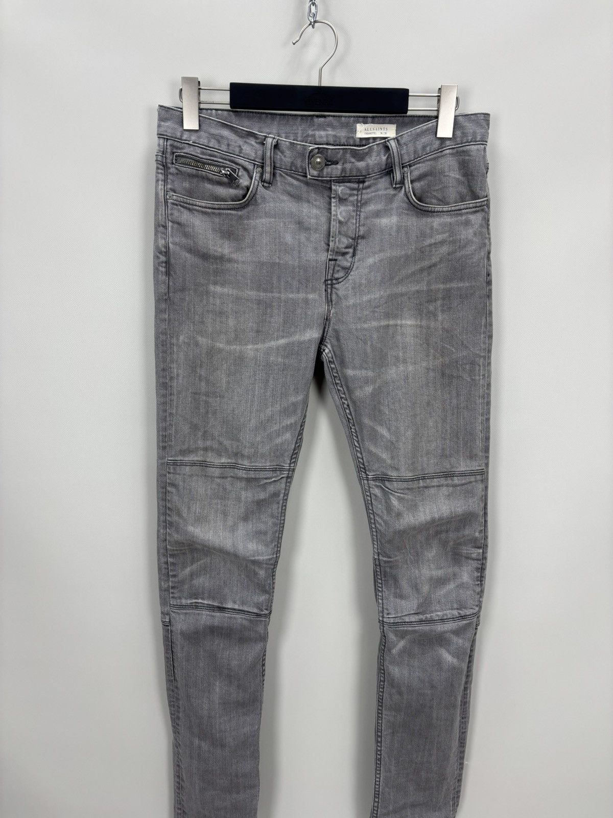 Allsaints Mens jeans AllSaints Cigarette Size 30 Color Gray Size US 30 / EU 46 - 2 Thumbnail