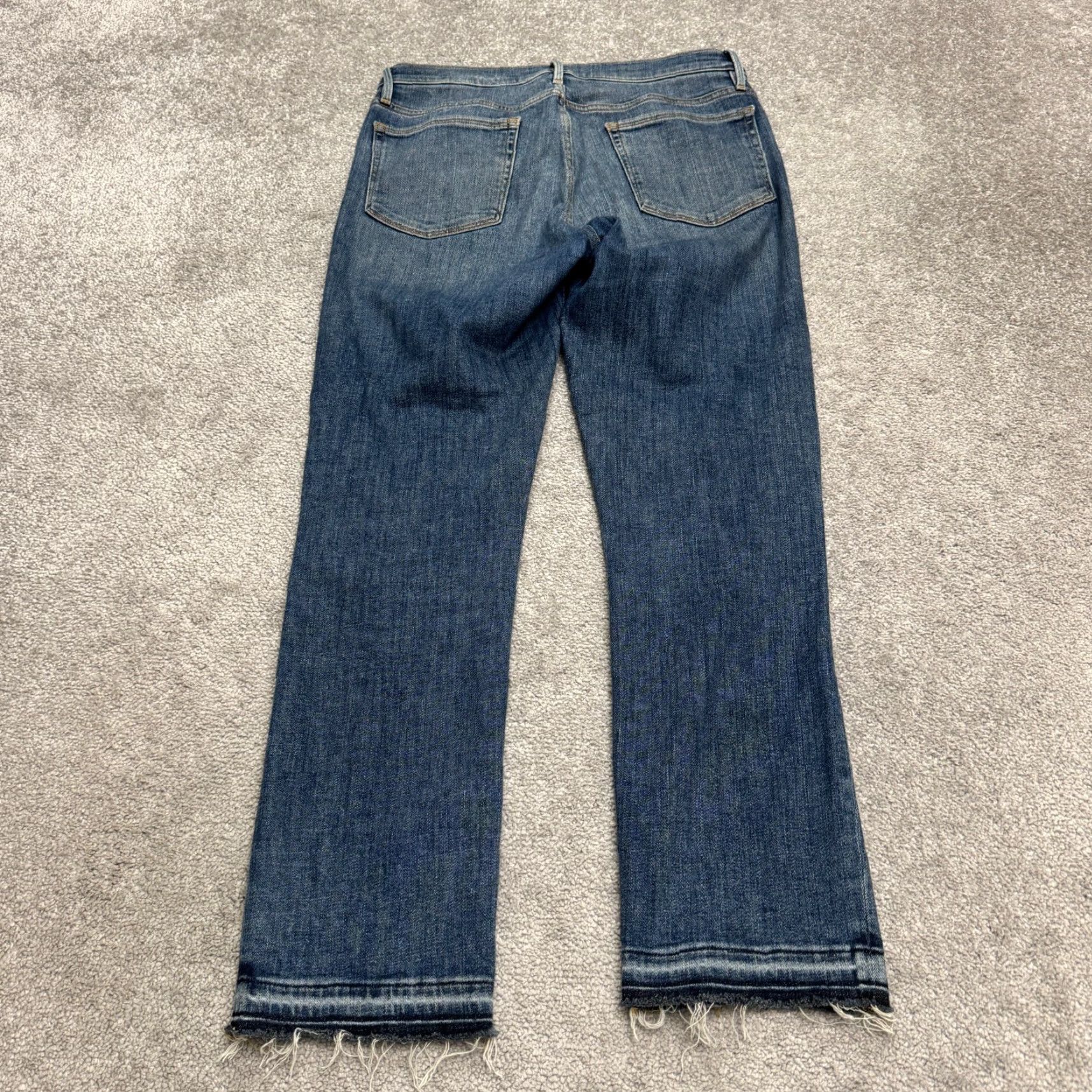 Frame FRAME Jeans Womens 28 Dark Blue Frame Le Nouveau Straight Leg Denim 5-Pocket City Grunge Streetwear Vintage No Size 28" / US 6 / IT 42 - 2 Thumbnail