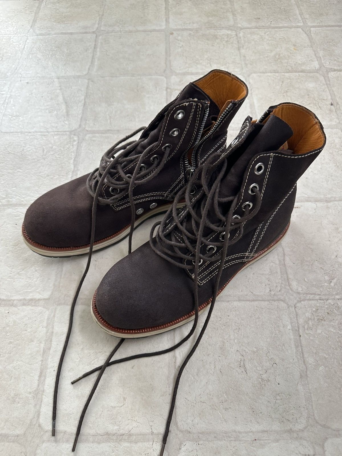 Visvim Visvim 7 hole folk suede boots Size US 10.5 / EU 43-44 - 2 Thumbnail