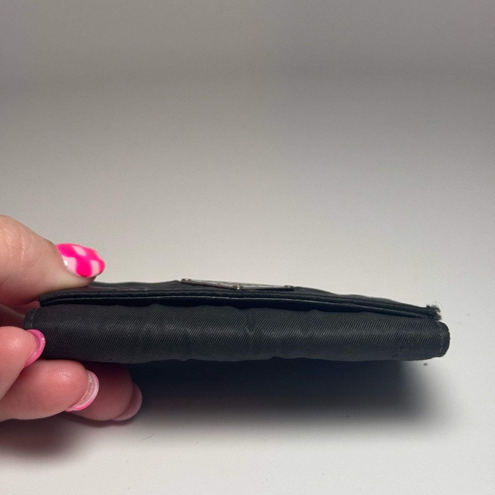 Prada Prada Black Nylon Key Holder FAIR Condition Snap Close Size ONE SIZE - 6 Thumbnail