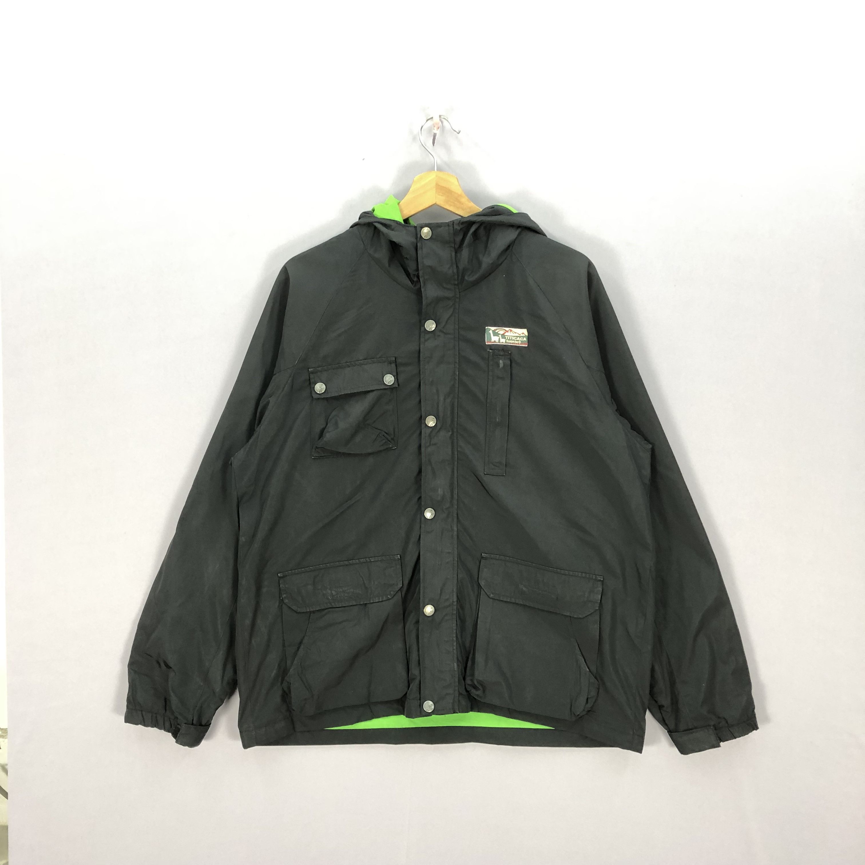 Japanese Brand × Vintage Vintage Titicaca Windbreaker Hoodie Coach Jackets Size US L / EU 52-54 / 3 - 1 Thumbnail
