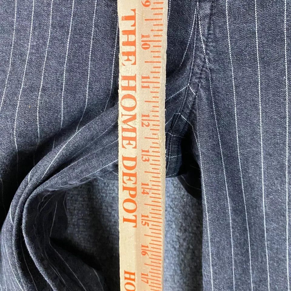 Lauren Ralph Lauren Ralph Lauren Jeans Women's Size 16 Wide Leg Striped Gray Size 38" / US 16 / IT 52 - 4 Thumbnail