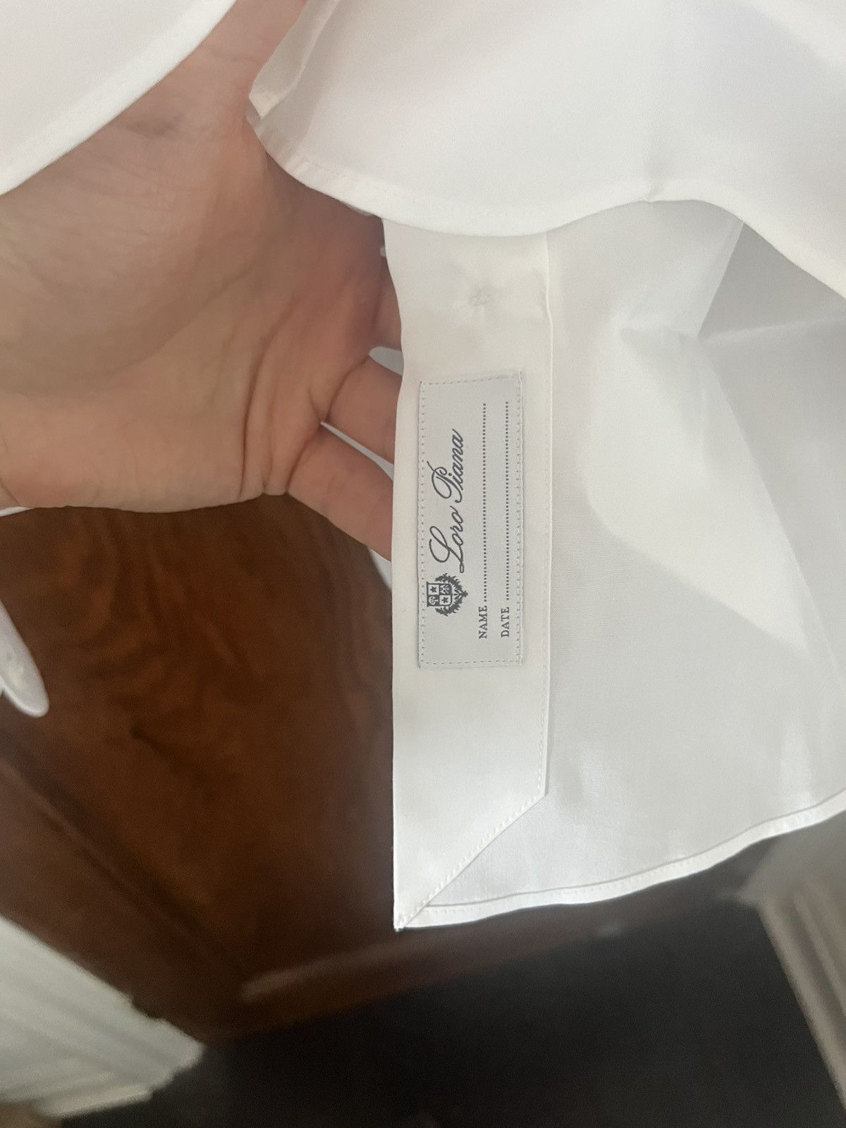 Loro Piana Loro Piana white cotton andre shirt size 39 Size US M / EU 48-50 / 2 - 7 Thumbnail