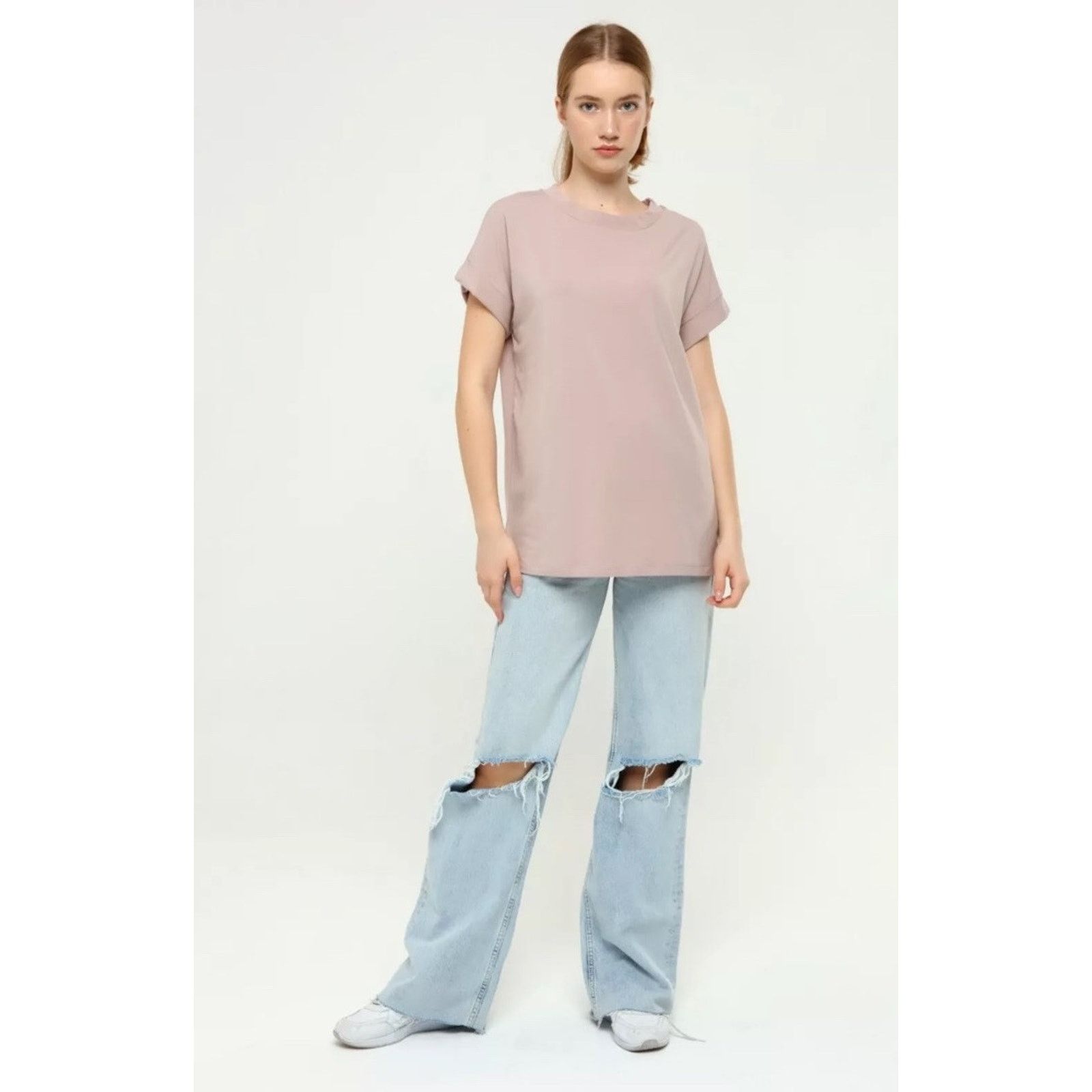 Allsaints AllSaints Imogen Short S Boxy Oversiz Top XS/S Pashmina Pink Size S / US 4 / IT 40 - 1 Thumbnail