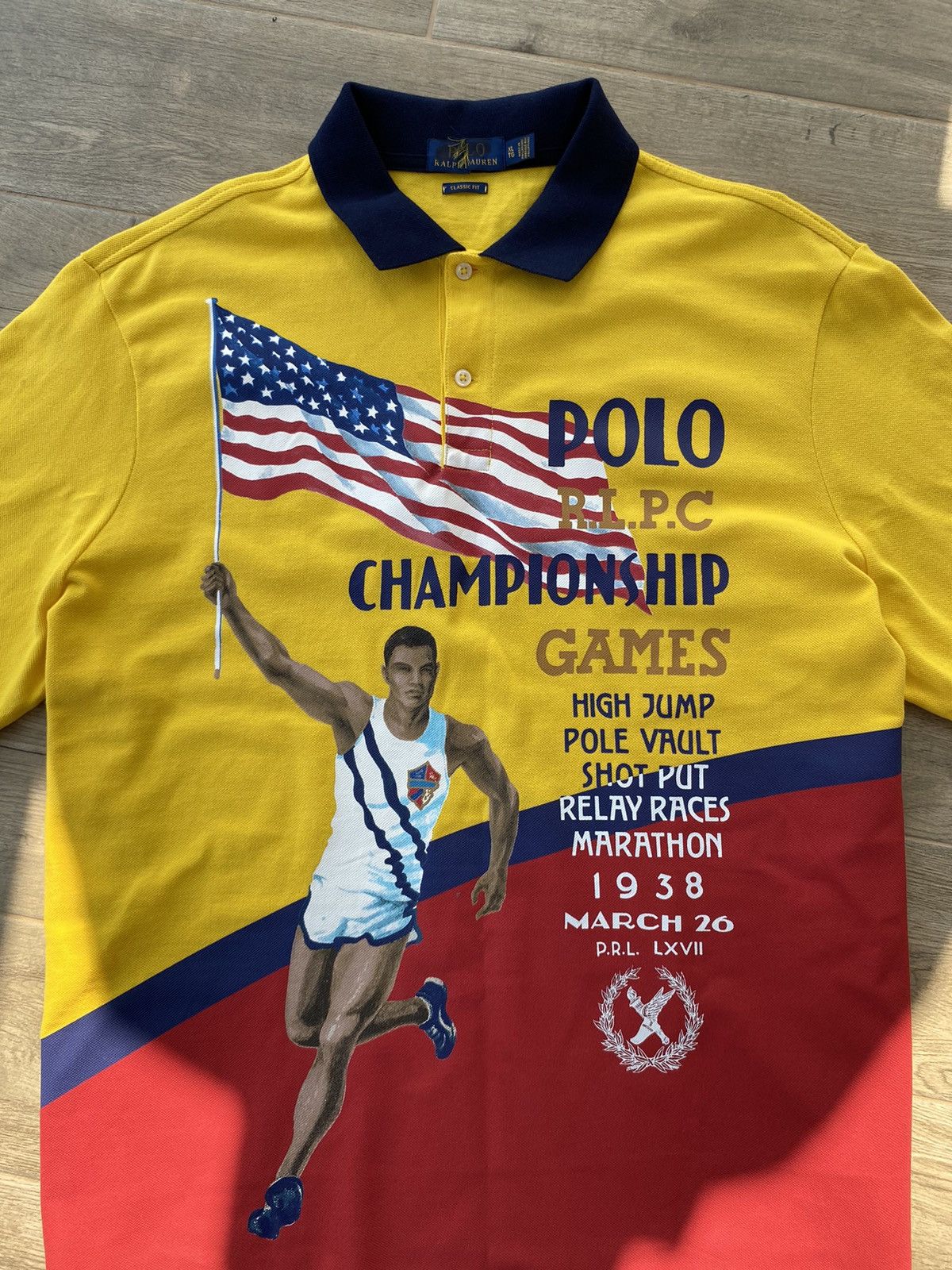 Polo Ralph Lauren Polo Ralph Lauren Rare Marathon T-Shirt Size US XL / EU 56 / 4 - 6 Thumbnail