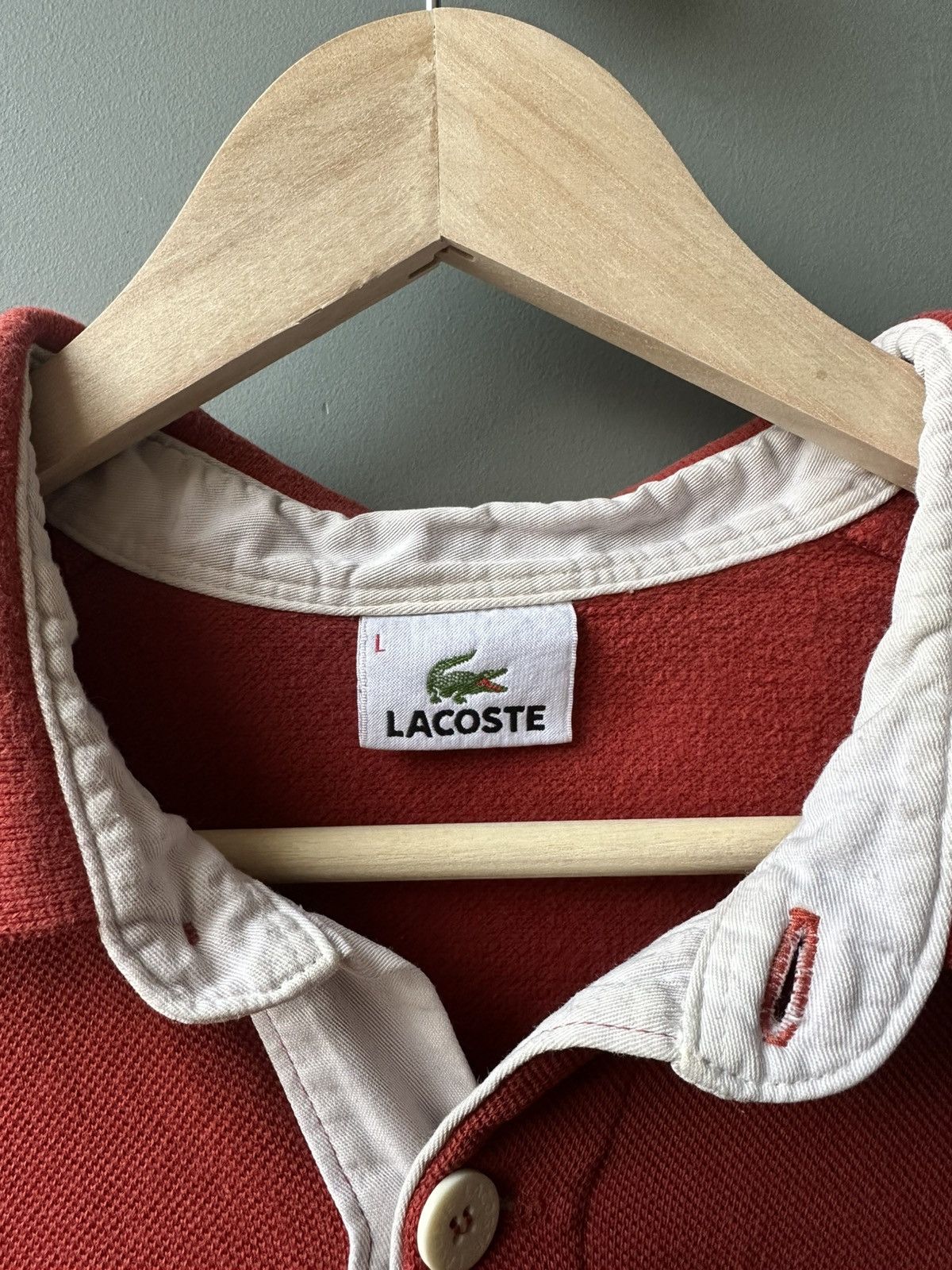Lacoste Lacoste Warm Cotton Collared Long Sleeve Size L Size US L / EU 52-54 / 3 - 4 Thumbnail