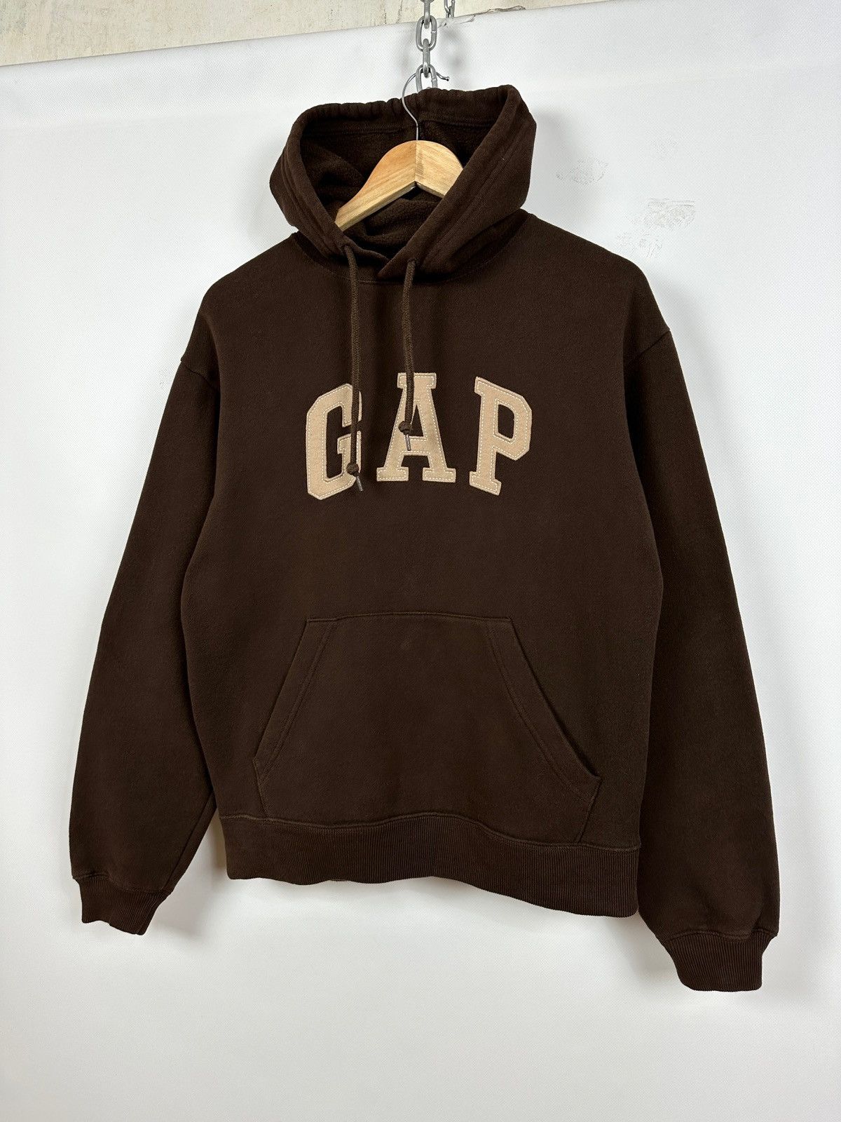 Gap 🤎 Vintage Gap Y2K Brown Hoodie Travis Kanye Style Size M / US 6-8 / IT 42-44 - 1 Thumbnail