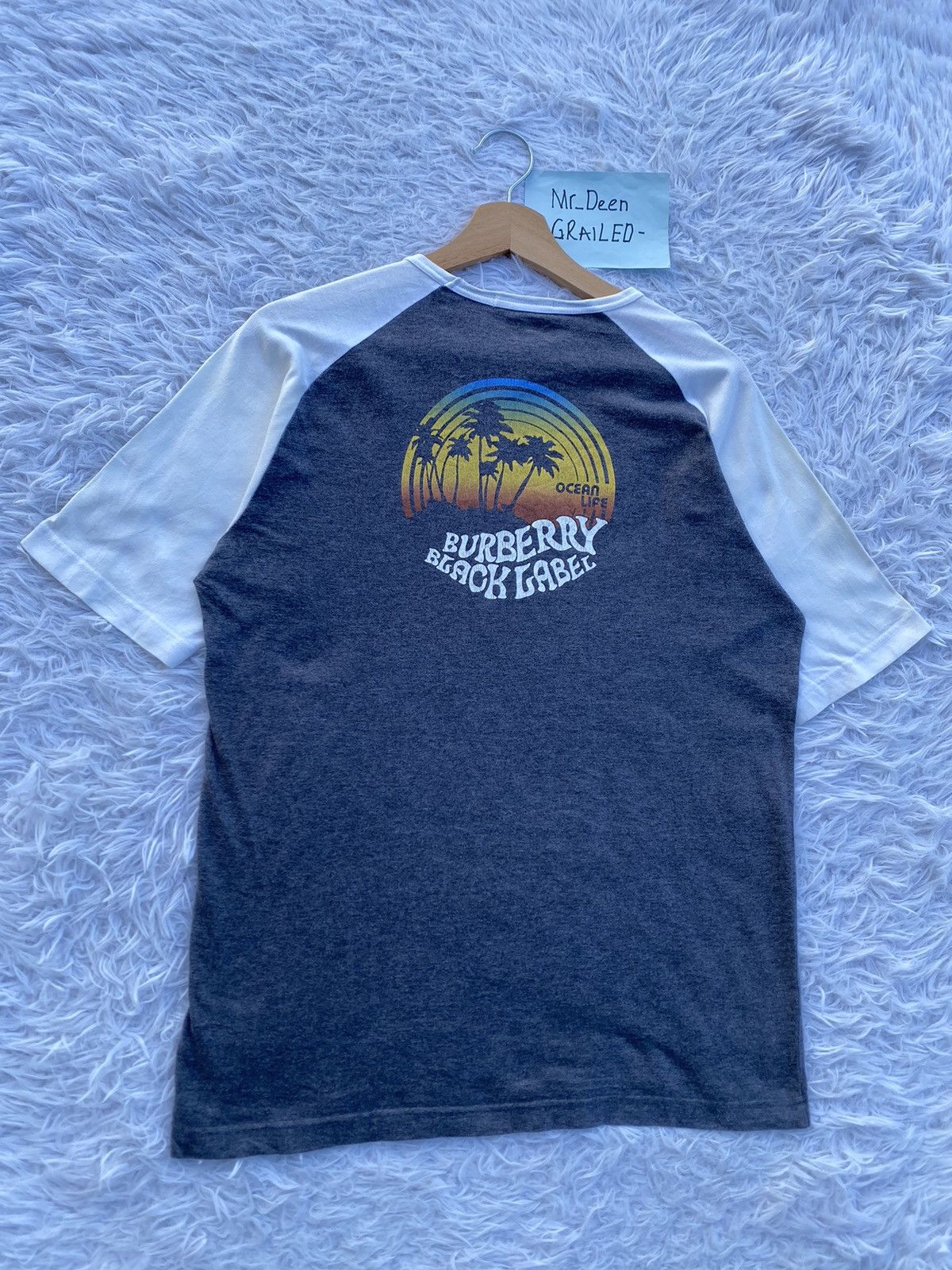 Burberry Rare Vintage Burberry Black Label Ocean Life Tshirt Size US M / EU 48-50 / 2 - 3 Thumbnail