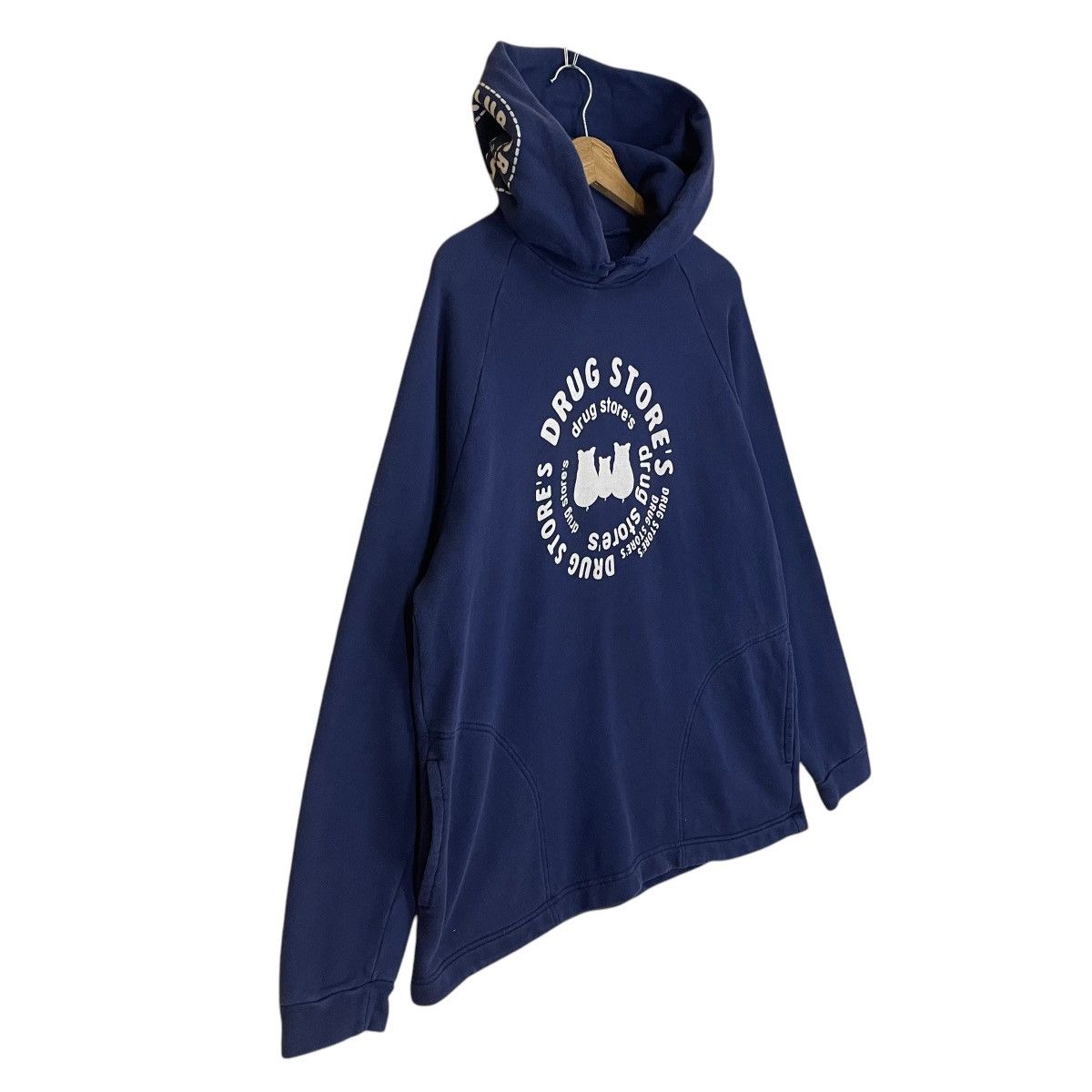 Japanese Brand ICONIC🔥DRUG STORES BIG LOGO PLUUOVER HOODIE Size US L / EU 52-54 / 3 - 2 Thumbnail