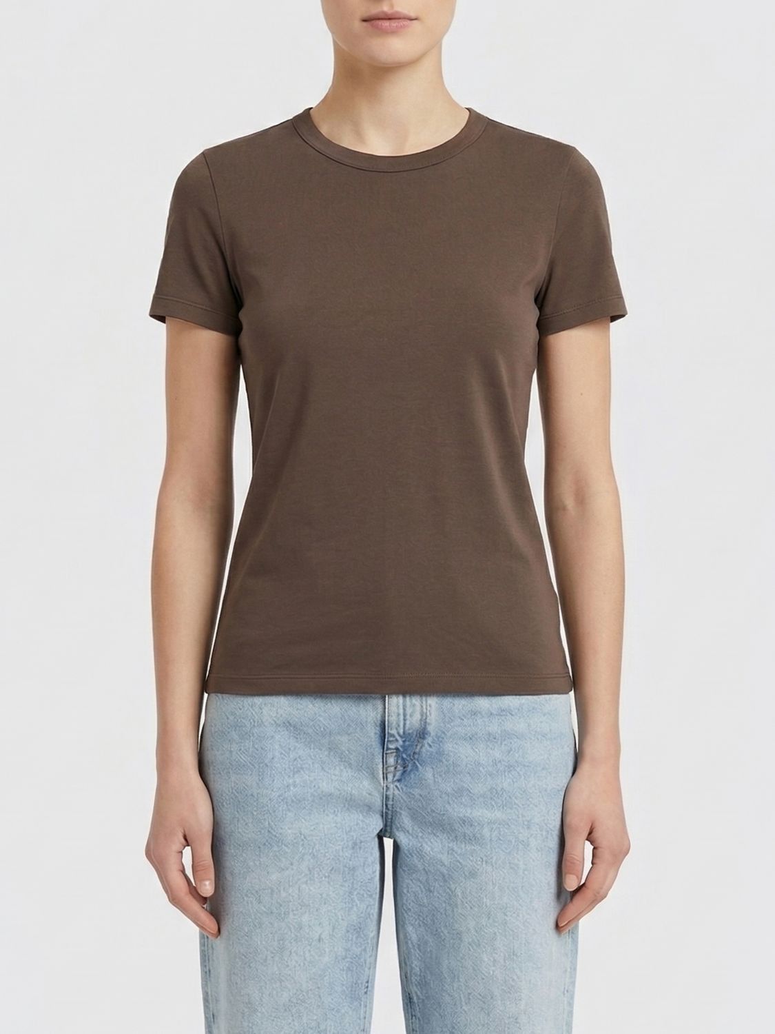 Brunello Cucinelli Brunello Cucinelli T-Shirt Woman Brown Size L / US 10 / IT 46 - 1 Thumbnail