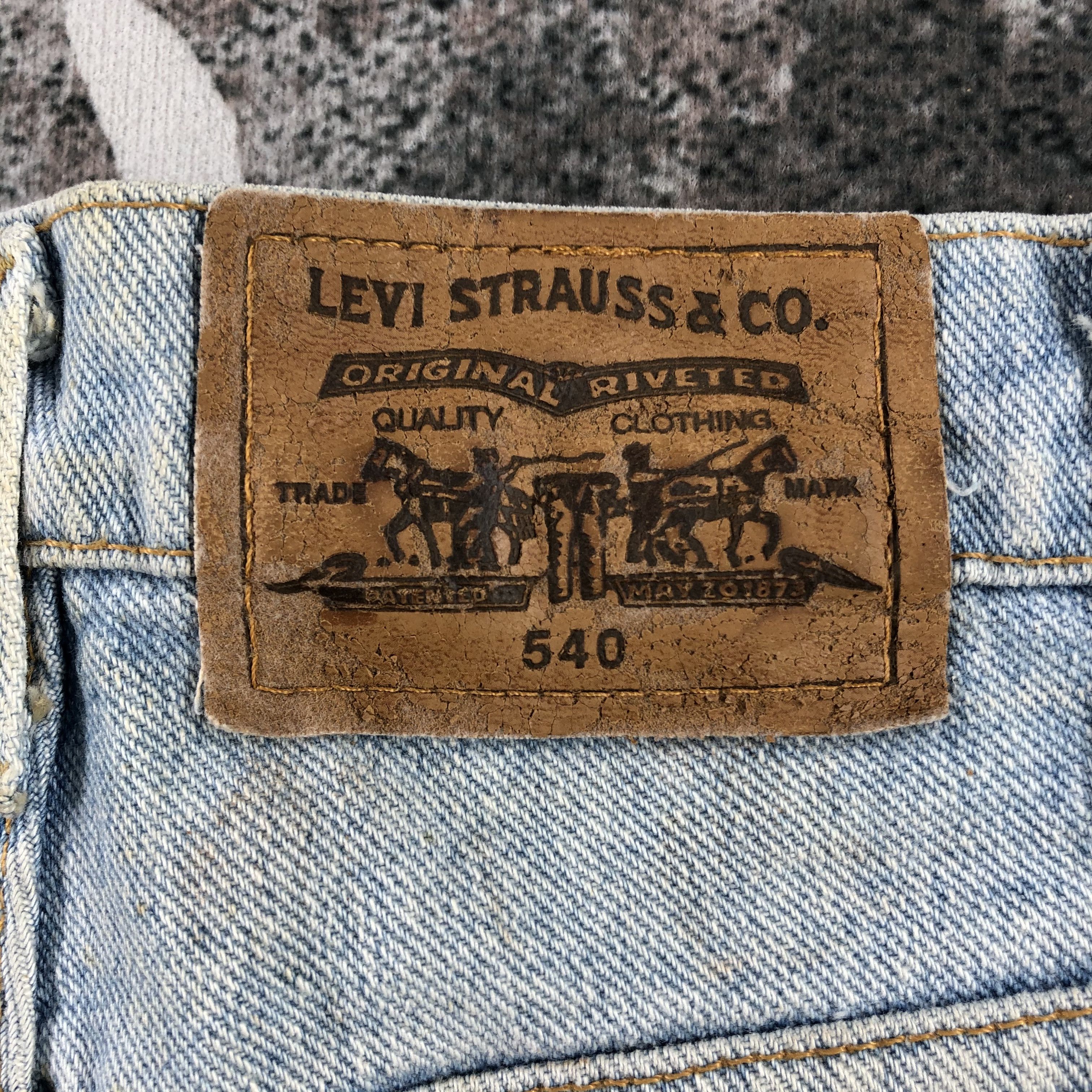 Levi's Vintage 90s Levis 540 Jeans Dirty Wash Denim KJ1368 Size US 33 - 5 Thumbnail