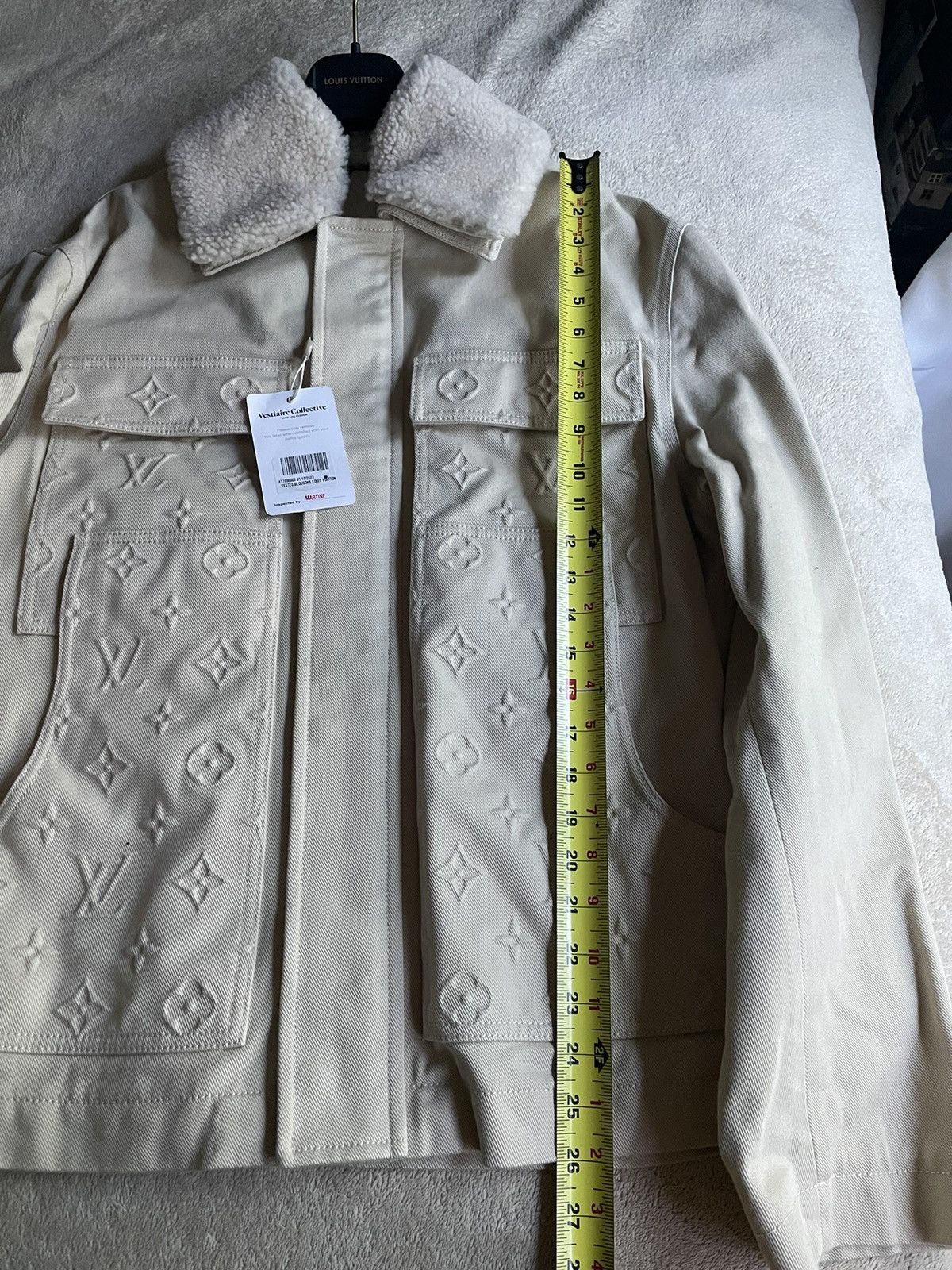 Louis Vuitton Louis Vuitton Beige Monogram Workwear Denim Jacket Size US M / EU 48-50 / 2 - 10 Thumbnail