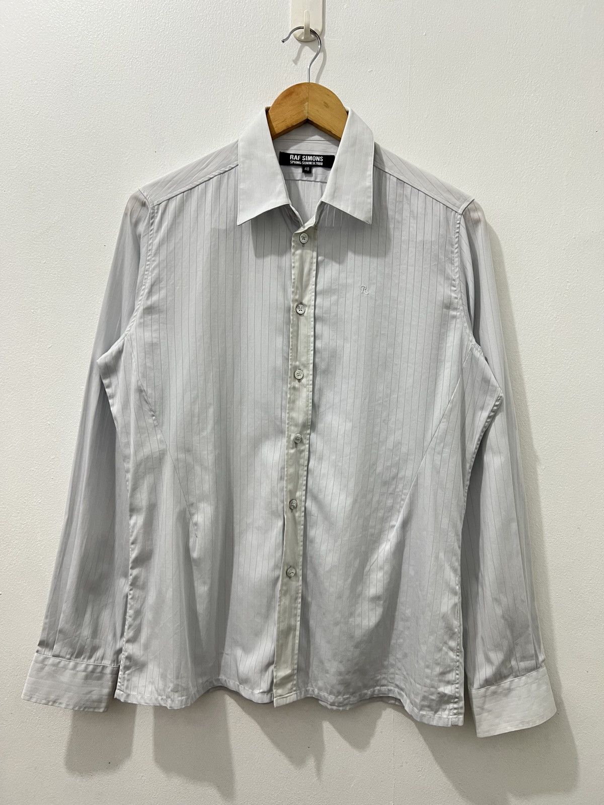 Raf Simons Raf Simons - S/S08 - Logo Button Up Long Sleeve Size US M / EU 48-50 / 2 - 2 Thumbnail