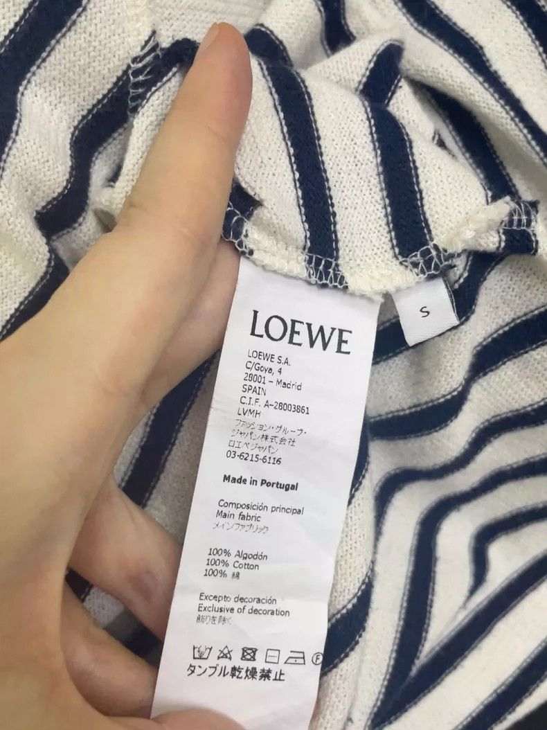 Loewe LOEWE Striped irregular t-shirt Size S / US 4 / IT 40 - 6 Thumbnail