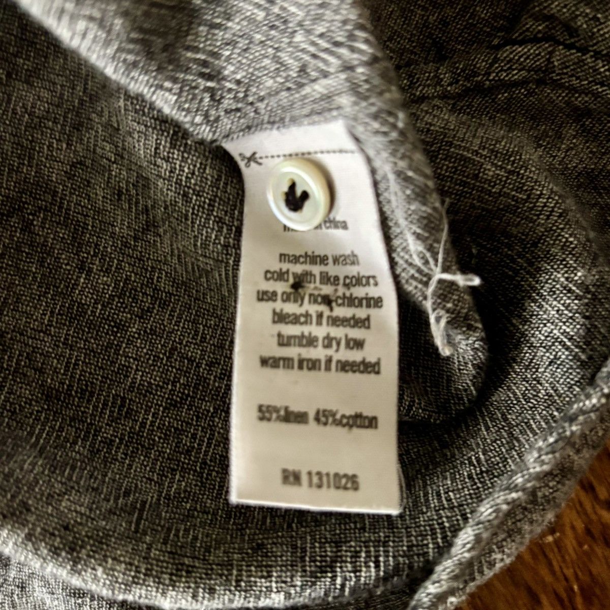ONS ONS Linen Short-Sleeve Shirt Mandarin Collar Pullover Henley Size US S / EU 44-46 / 1 - 4 Thumbnail