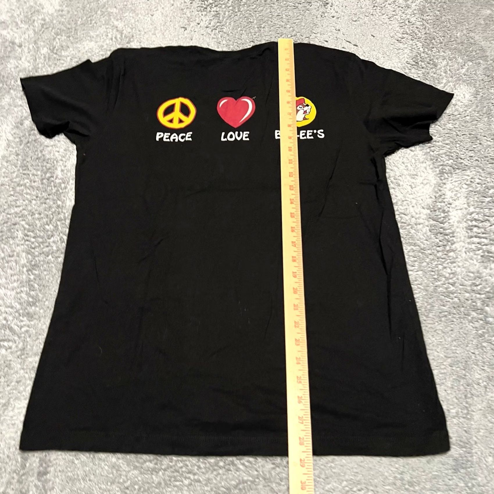Vintage Buc-ees T Shirt Black Large Adult Peace Love Short Sleeve Tourist Casual Mens Size US L / EU 52-54 / 3 - 5 Thumbnail