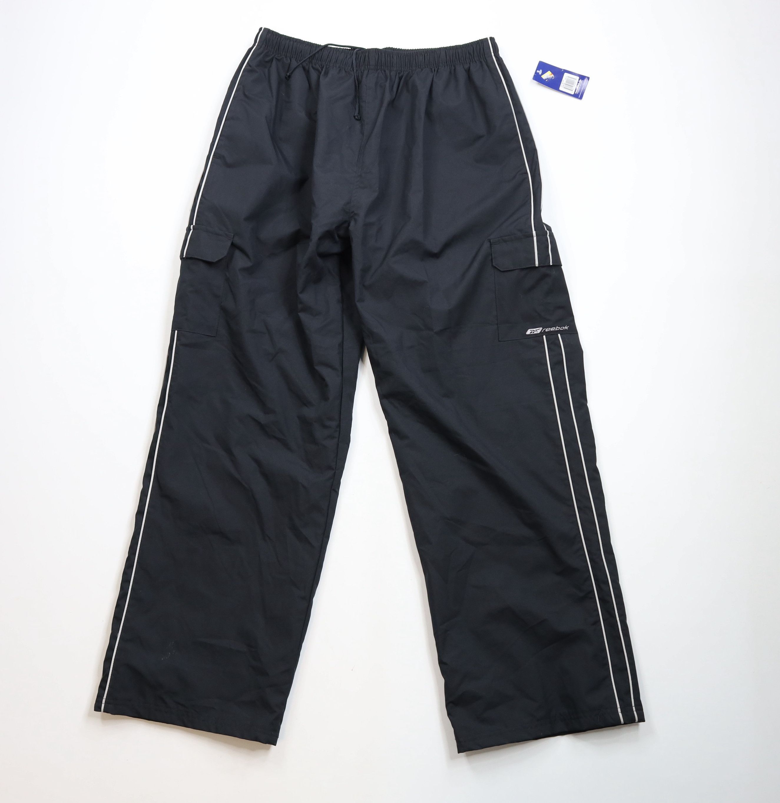 Reebok × Vintage Deadstock Vintage Y2K 2000 Reebok Lined Wide Leg Cargo Pants Size US 38 / EU 54 - 1 Thumbnail