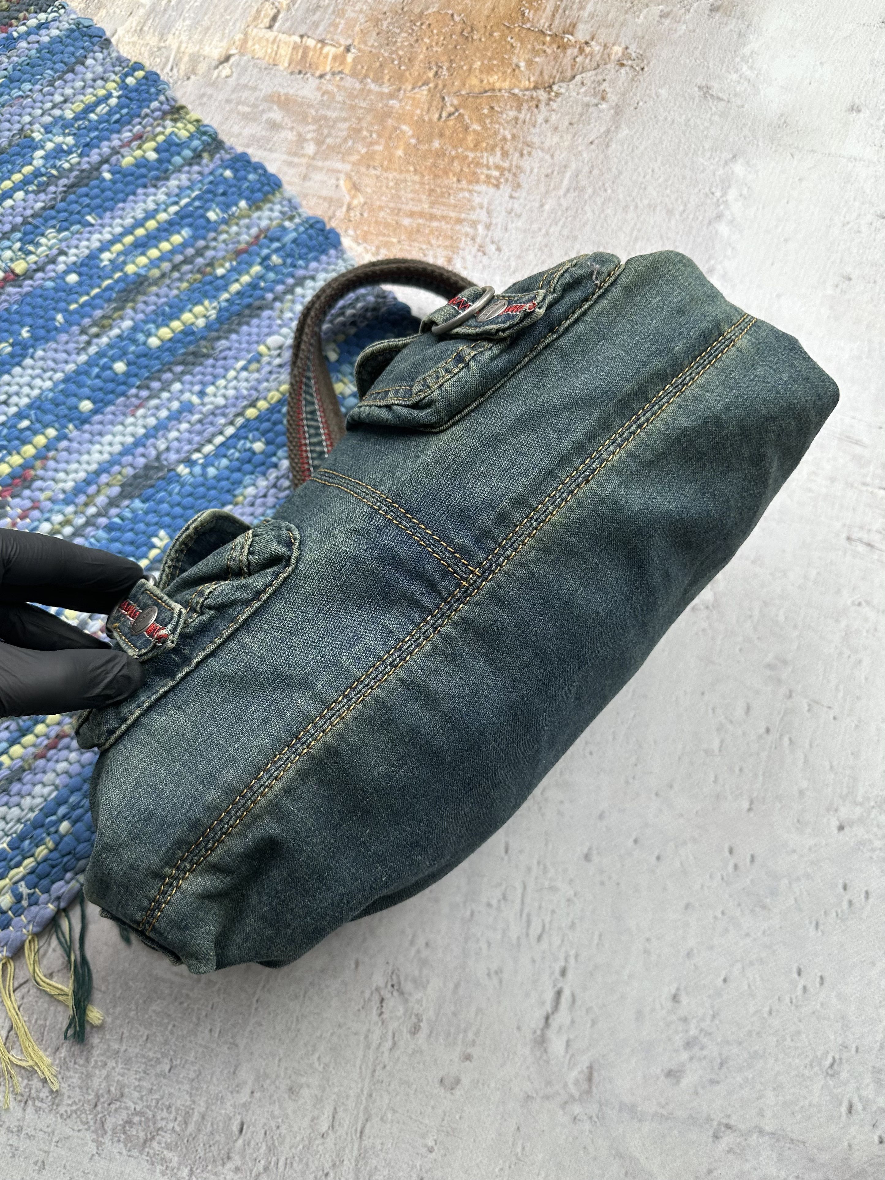 Japanese Brand Vintage Cargo Faded With Bondage Handle Bag A374D18(372) Size ONE SIZE - 9 Thumbnail