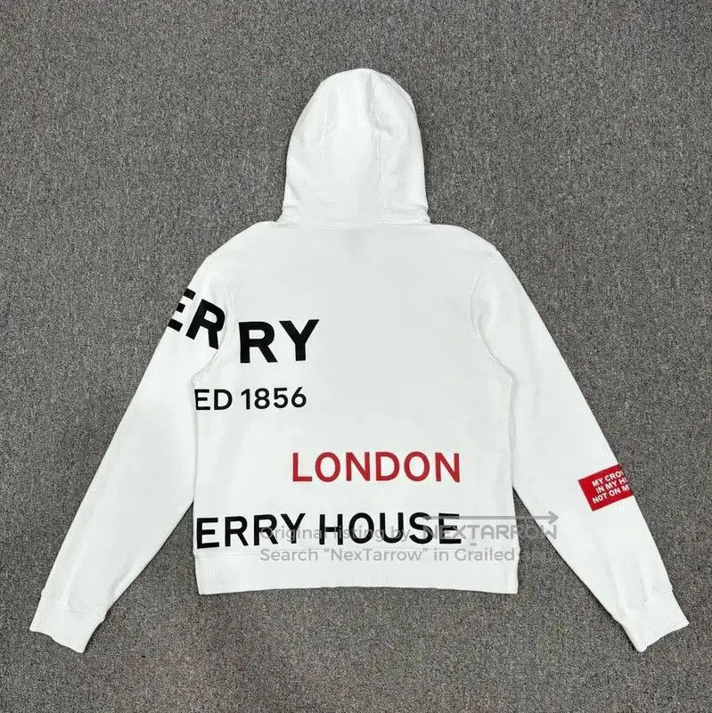 Burberry Burberry White Cotton Men’s Hoodie. Size US S / EU 44-46 / 1 - 2 Thumbnail