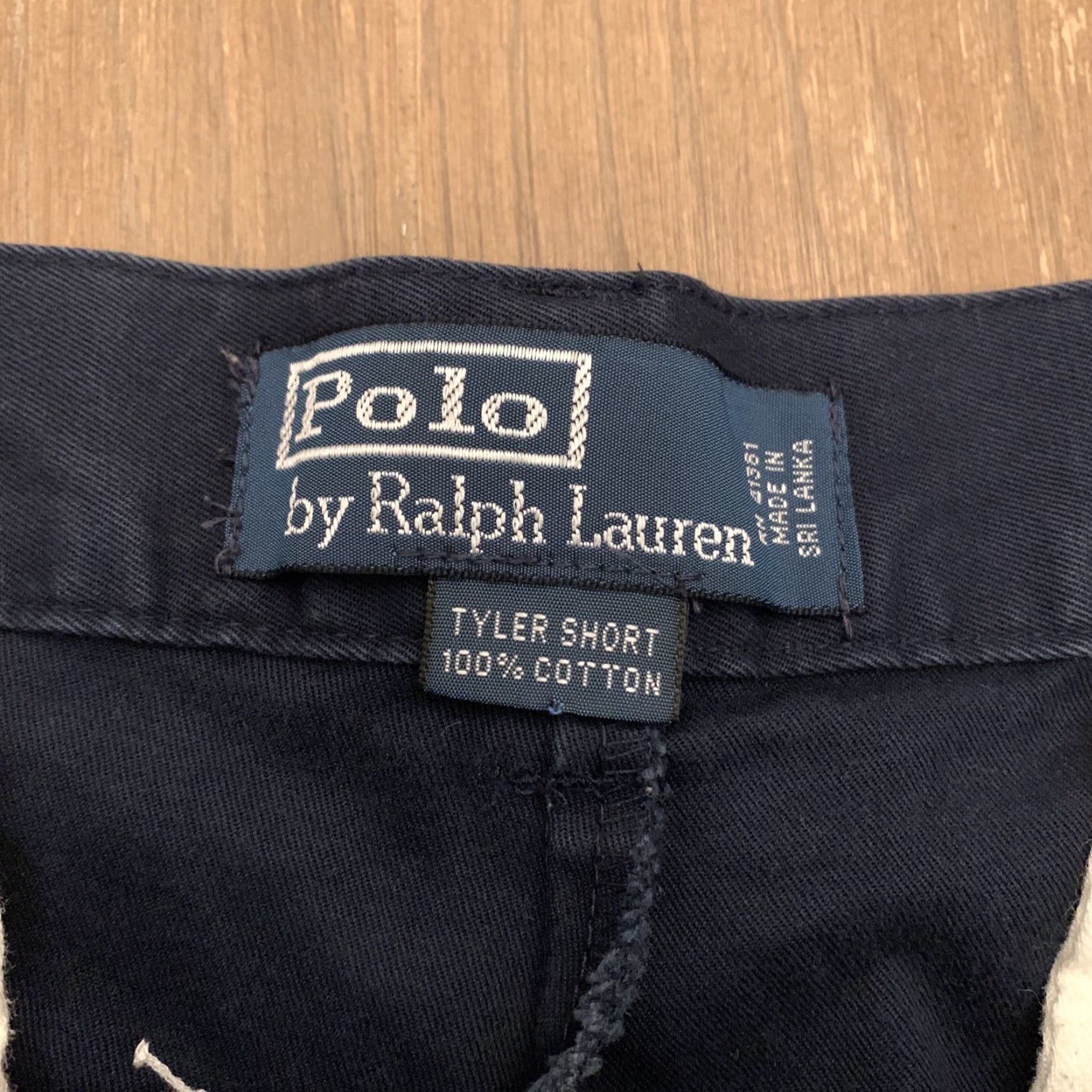 Polo Ralph Lauren VINTAGE Polo Ralph Lauren Tyler Shorts Men 32 Navy Blue Pleated Cotton Chino Mens Regular 32 Navy Blues Size US XS / EU 42 / 0 - 2 Thumbnail