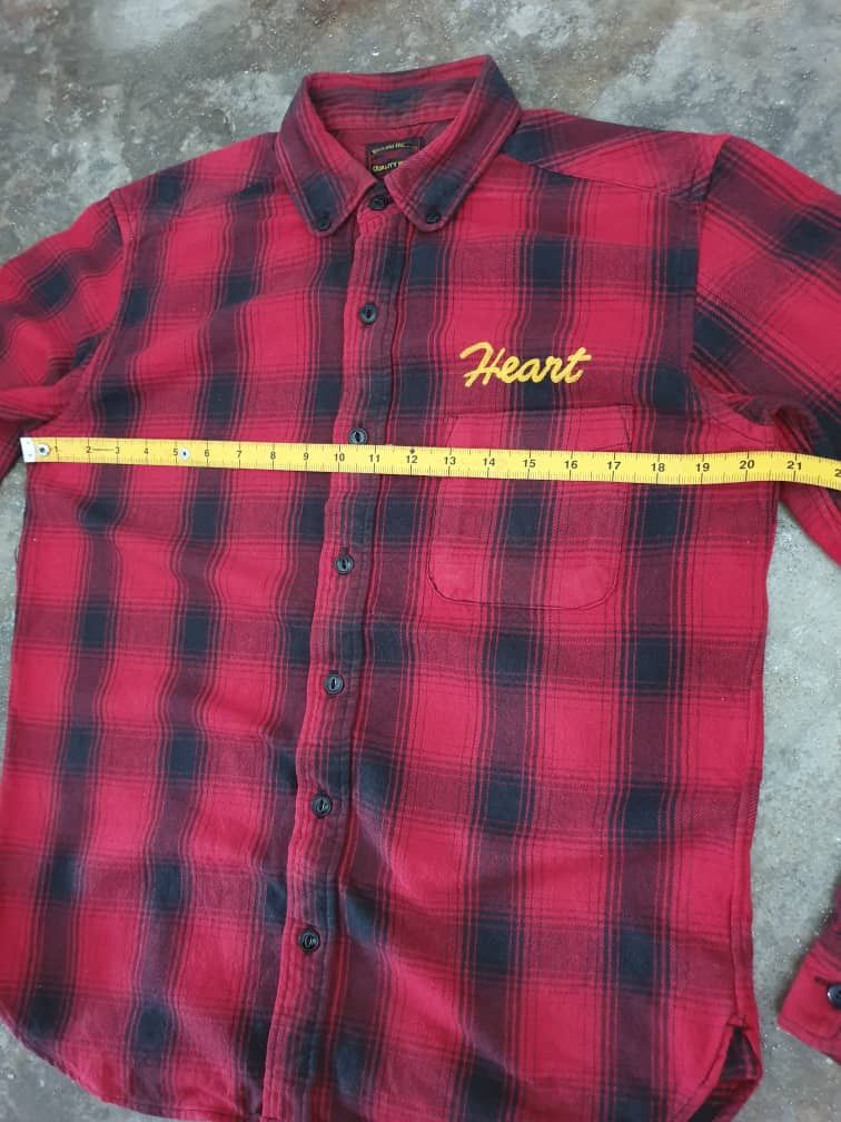 Beams Plus 💥Beams hearts checkered Japanese cafe racer style shirt Size US M / EU 48-50 / 2 - 6 Thumbnail