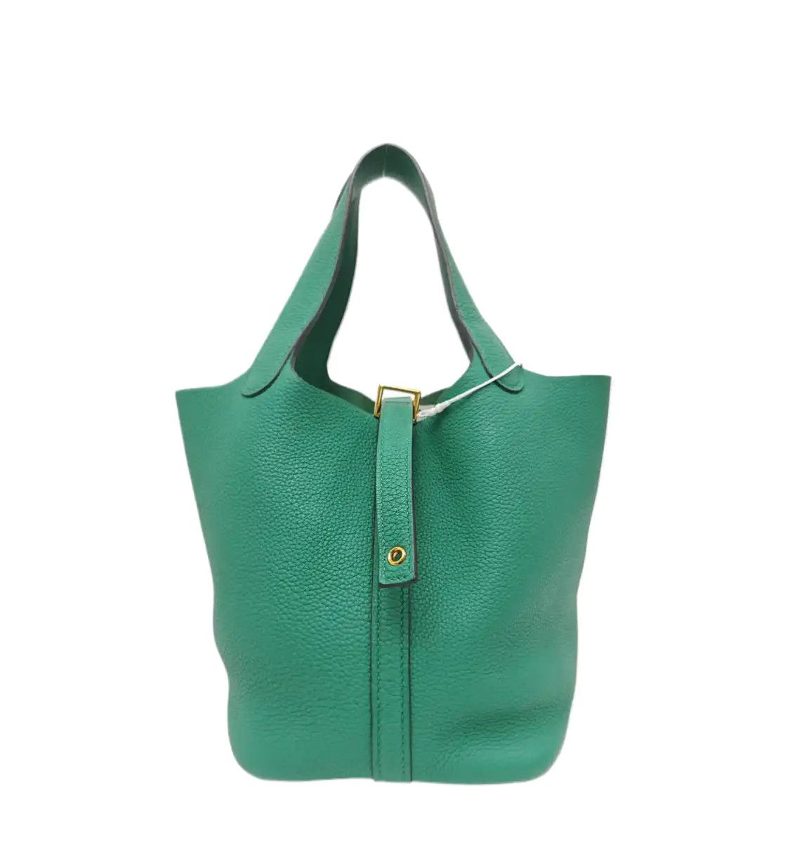Hermes Hermes Picotin Lock 18 velvet green Clemence cowhide leather picotin handbag gol Size ONE SIZE - 1 Thumbnail