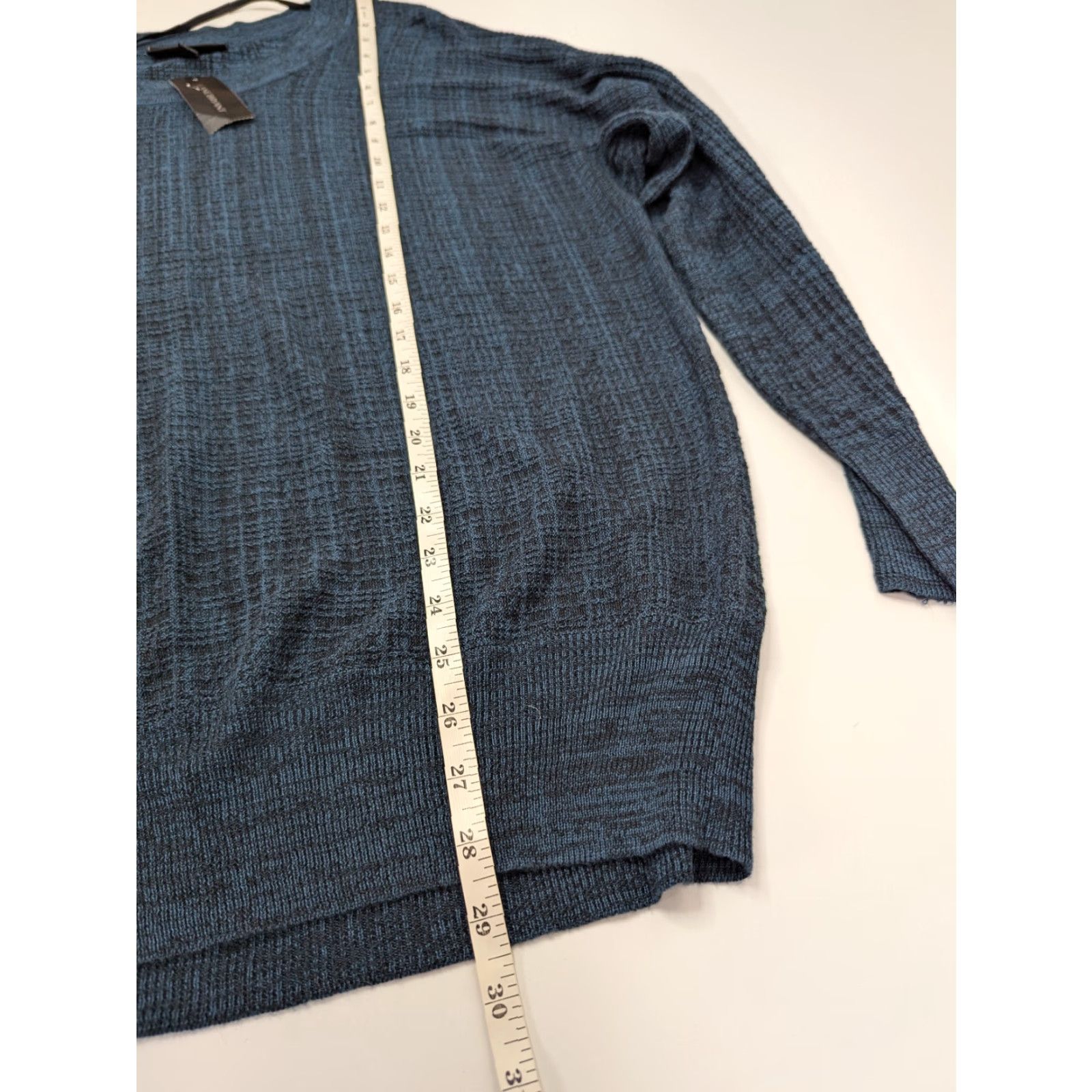 Vintage NWT Lane Bryant Sweater Womens 14/16 Darkwater Crew Long Sleeve Pullover Green Blue Knit Crew Neck Casual All Seasons Womens 14/16 Regular Size XL / US 12-14 / IT 48-50 - 4 Thumbnail