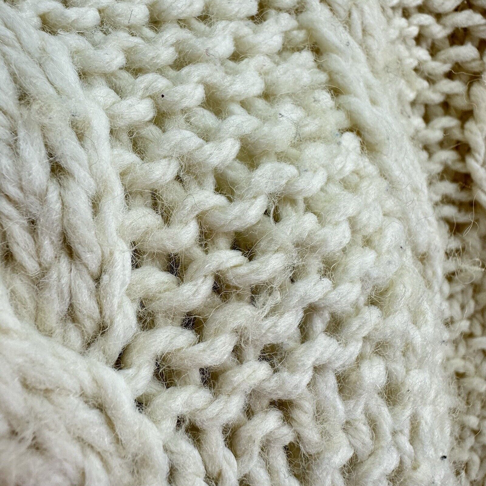 Other 1960's Grazia Italian Wool Hand Knit Vintage Cable Sweater M Size M / US 6-8 / IT 42-44 - 3 Thumbnail