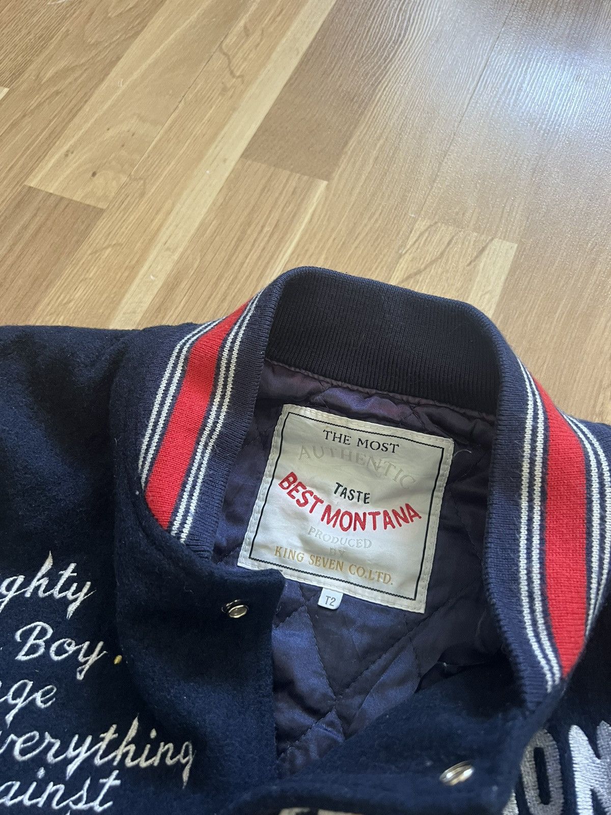 Vintage Vintage rare best montana varsity leather bomber 90s archive Size US M / EU 48-50 / 2 - 4 Thumbnail