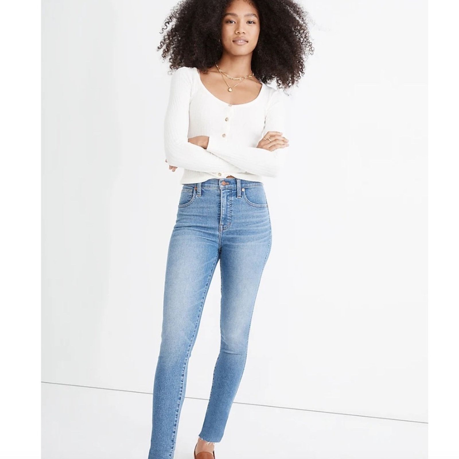 Madewell Madewell Women's 10" High-Rise Skinny Jeans - 26 Size 26" / US 2 / IT 38 - 1 Thumbnail