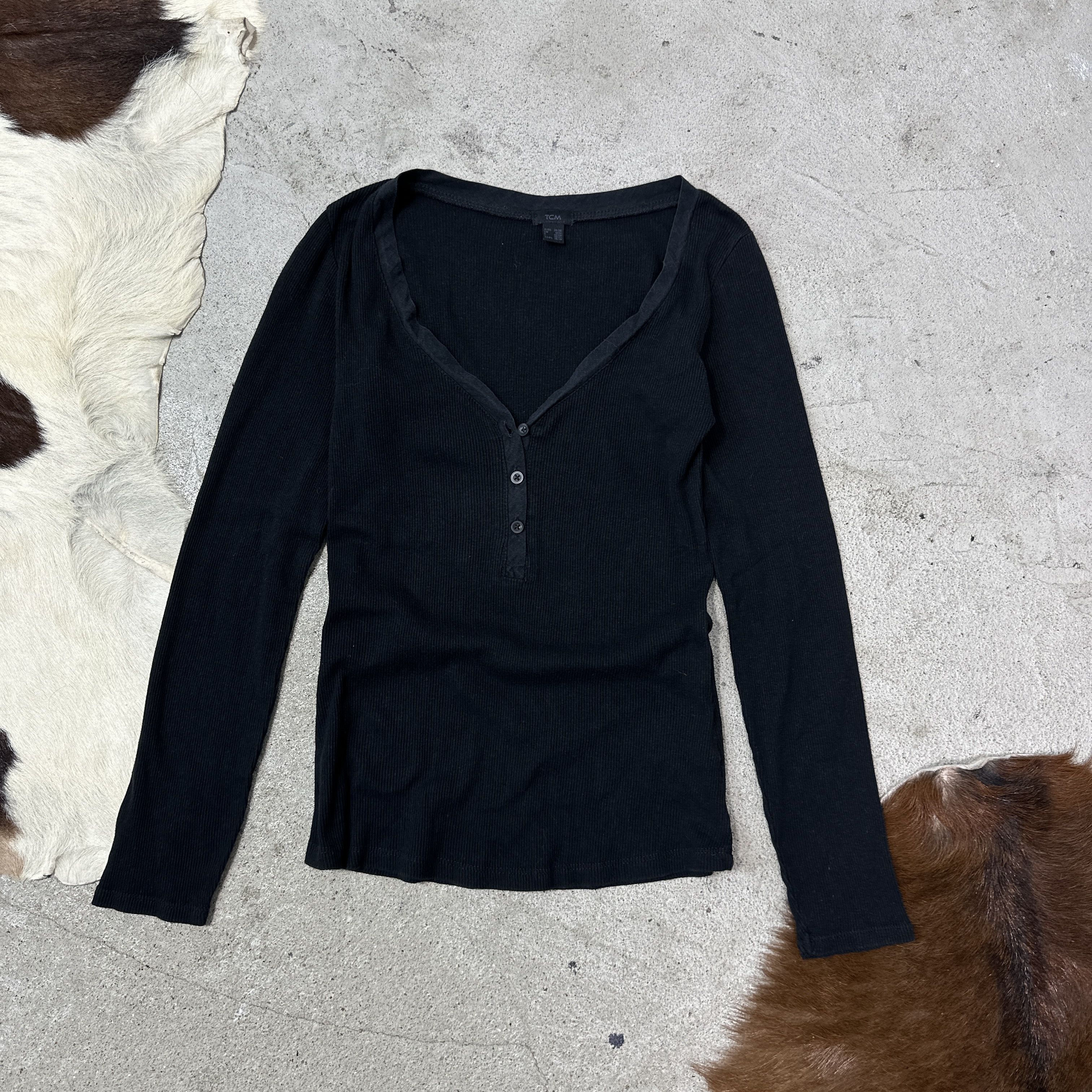 Vintage Vintage Avant Garde Grunge Ribbed Butonned Longsleeve Y2K Size M / US 6-8 / IT 42-44 - 4 Thumbnail