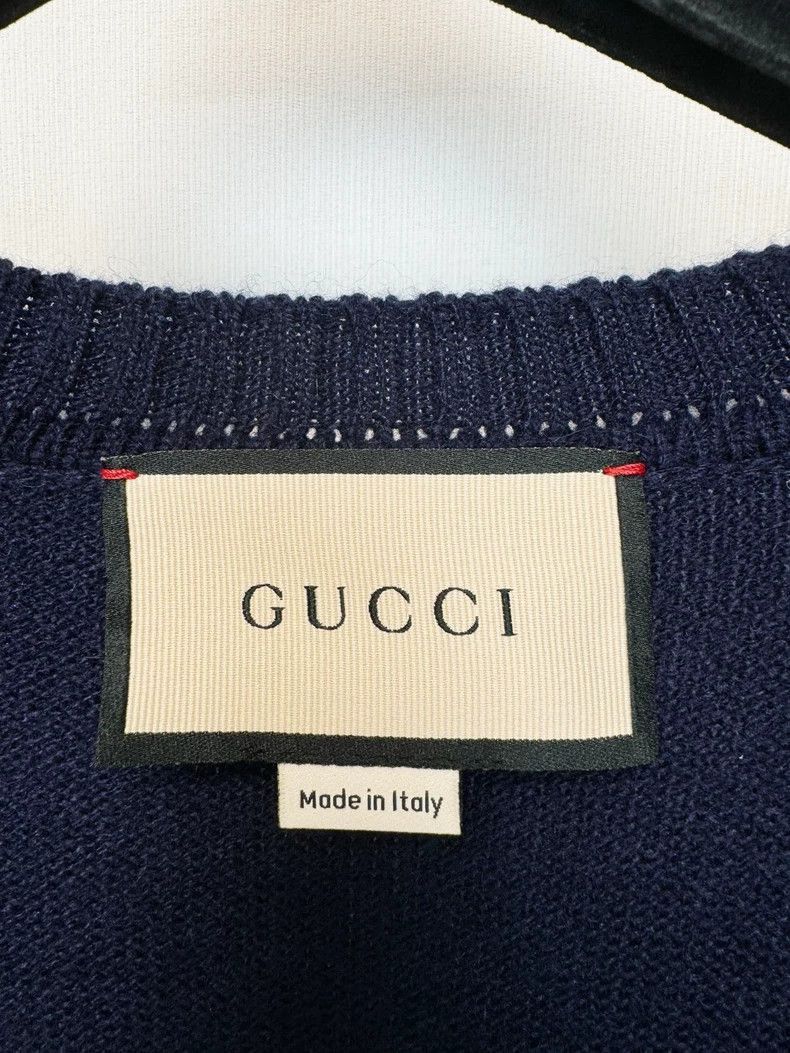 Gucci Gucci Cashmere Cardigan with Chain Detail-2505 Size S / US 4 / IT 40 - 2 Thumbnail