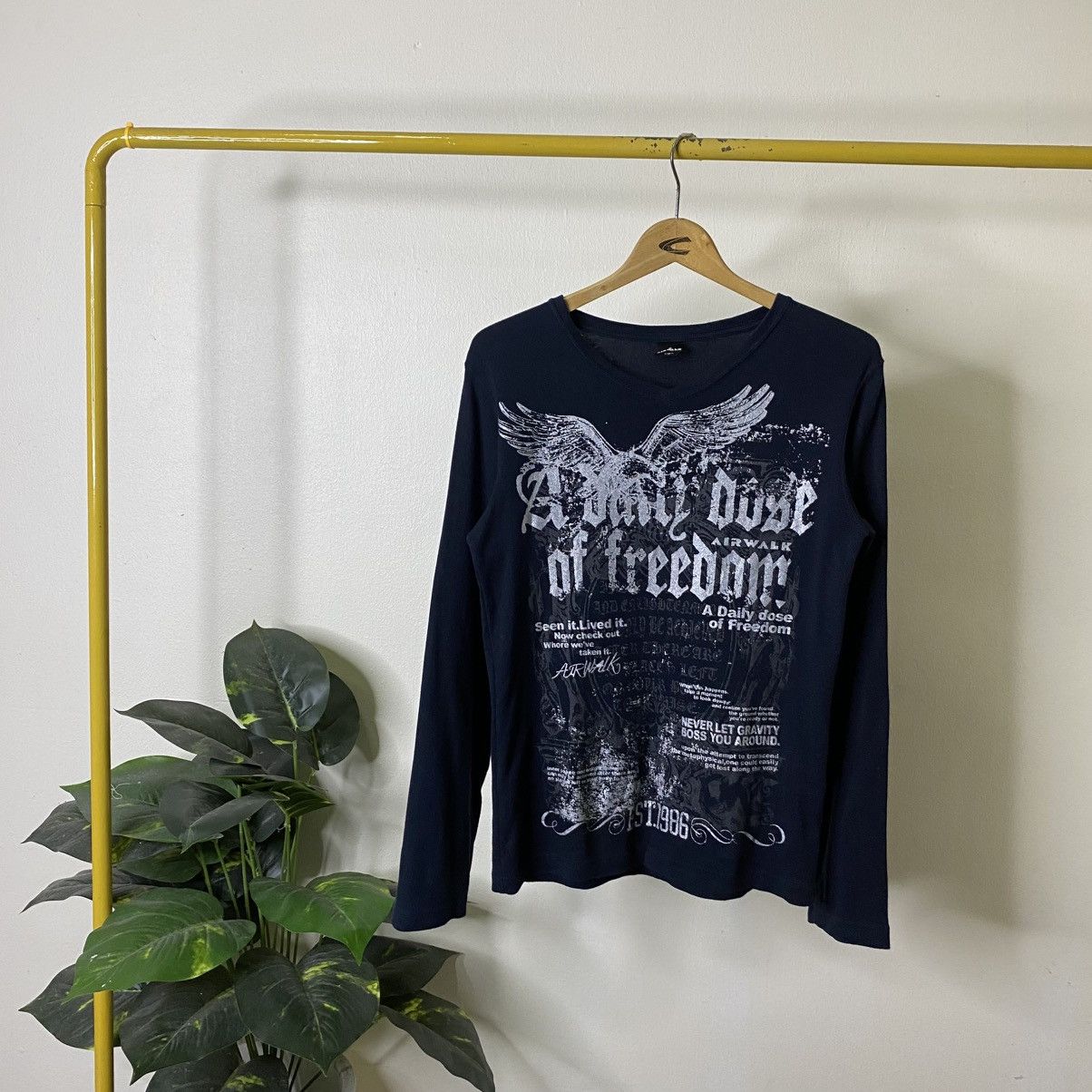 If Six Was Nine Airwalk Seditionaries Poem Cyber Gothic Punk Grunge LGB LS Size US S / EU 44-46 / 1 - 1 Thumbnail