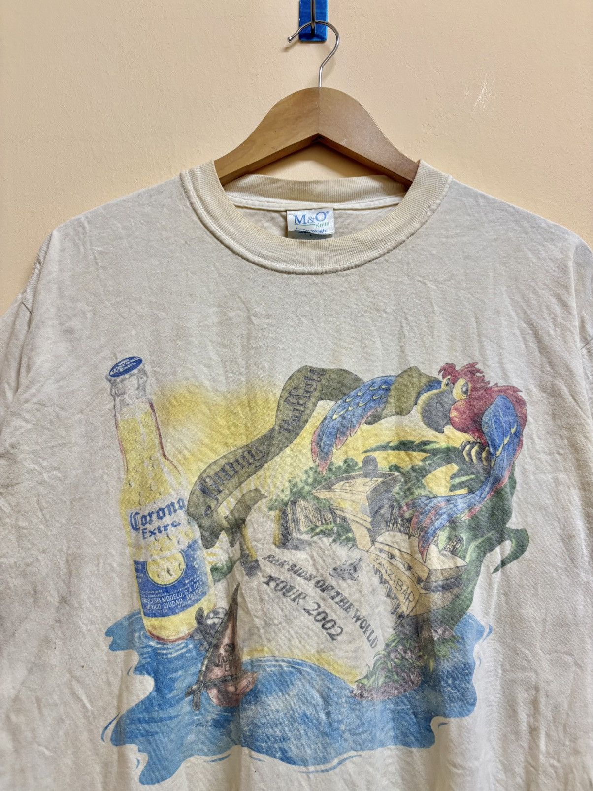 Band Tees Vintage Jimmy Buffett Band Tour 2002 Far Side Of The World Size US L / EU 52-54 / 3 - 3 Thumbnail