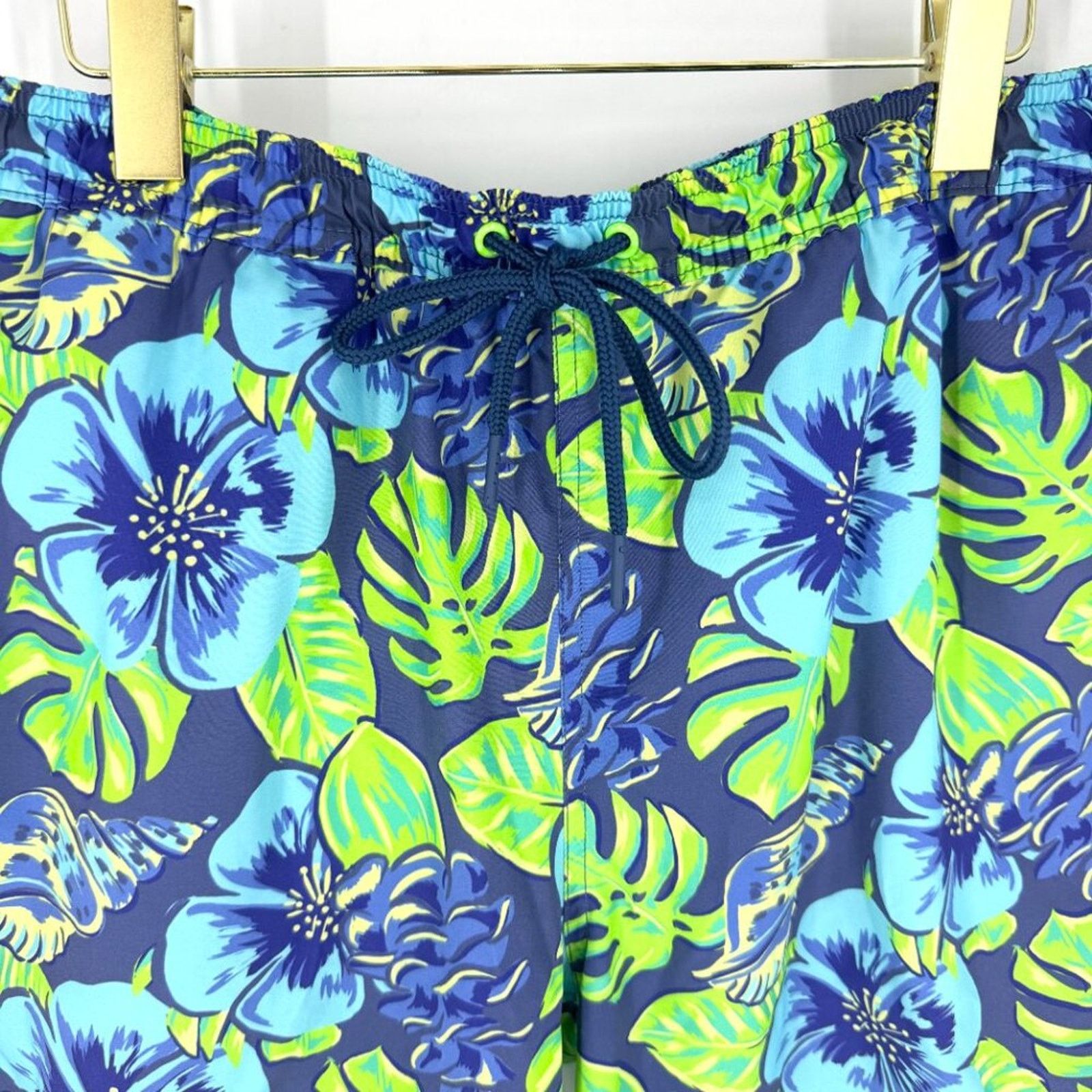 Vineyard Vines Vineyard Vines Floral Swim Trunks Blue Green Men's Medium Size US 31 - 2 Thumbnail