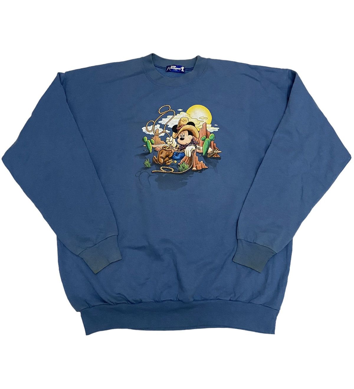 Mickey Mouse × Vintage Vintage Mickey Mouse Cowboy Sweatshirt (C2) Size US L / EU 52-54 / 3 - 1 Thumbnail