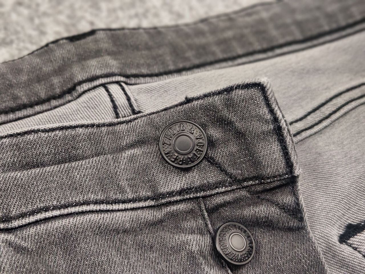 Zadig & Voltaire Zadig & Voltaire Design Slim Gray Denim Jeans Size US 31 - 14 Thumbnail