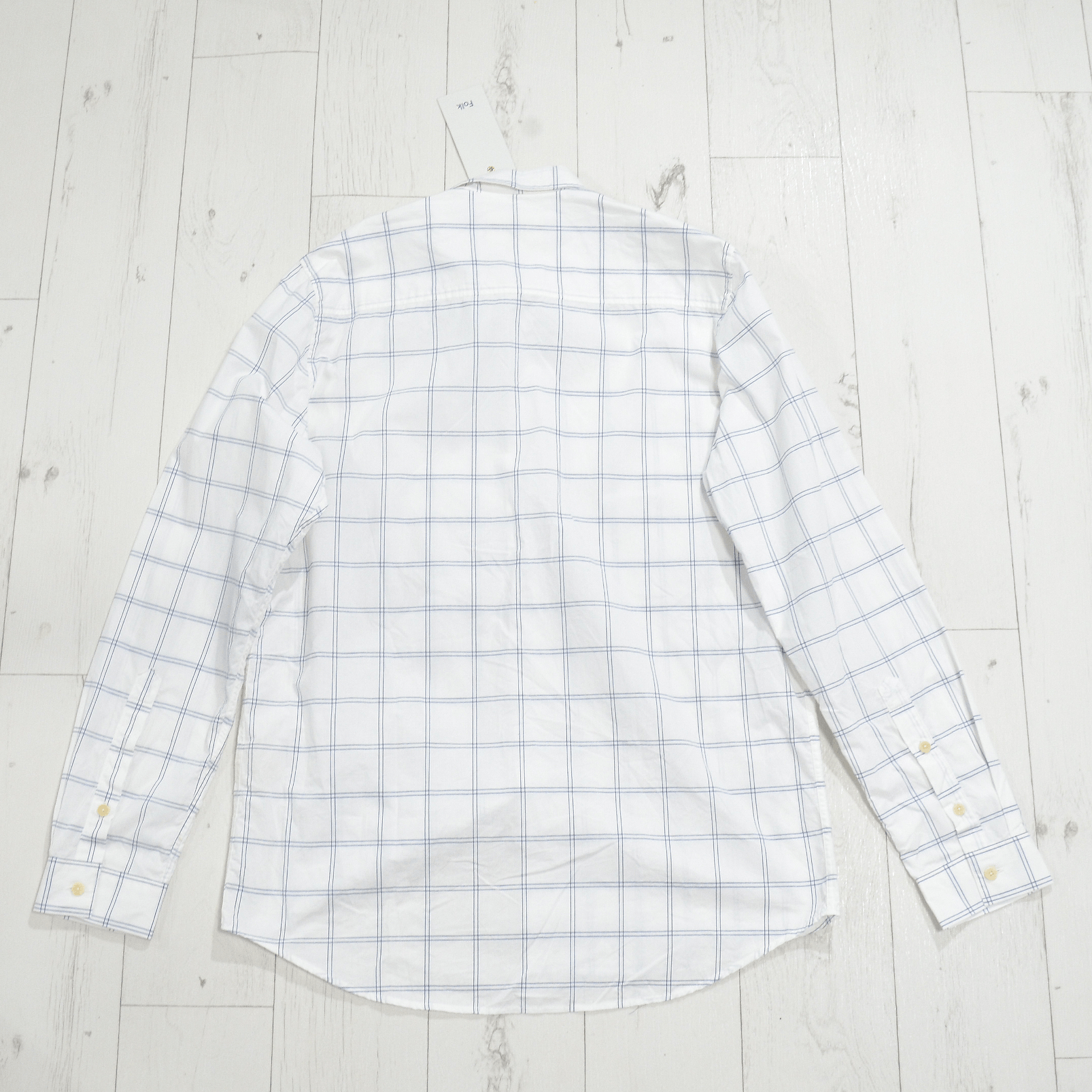Folk Folk Casual Shirt size 2 and 5 White Check 100% Cotton Basic Size US XL / EU 56 / 4 - 11 Thumbnail